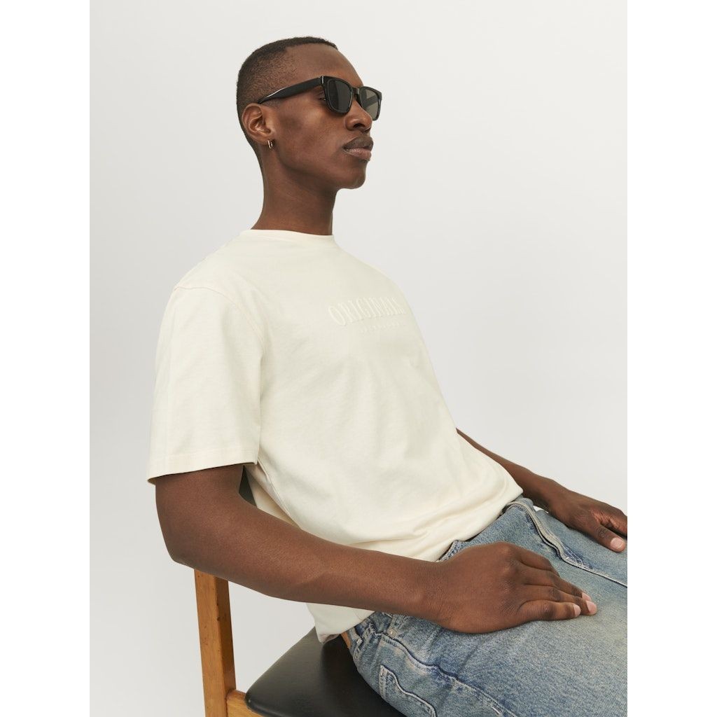 JACK & JONES Marškinėliai vyrams, Geltona, Frederiks berg tee 7