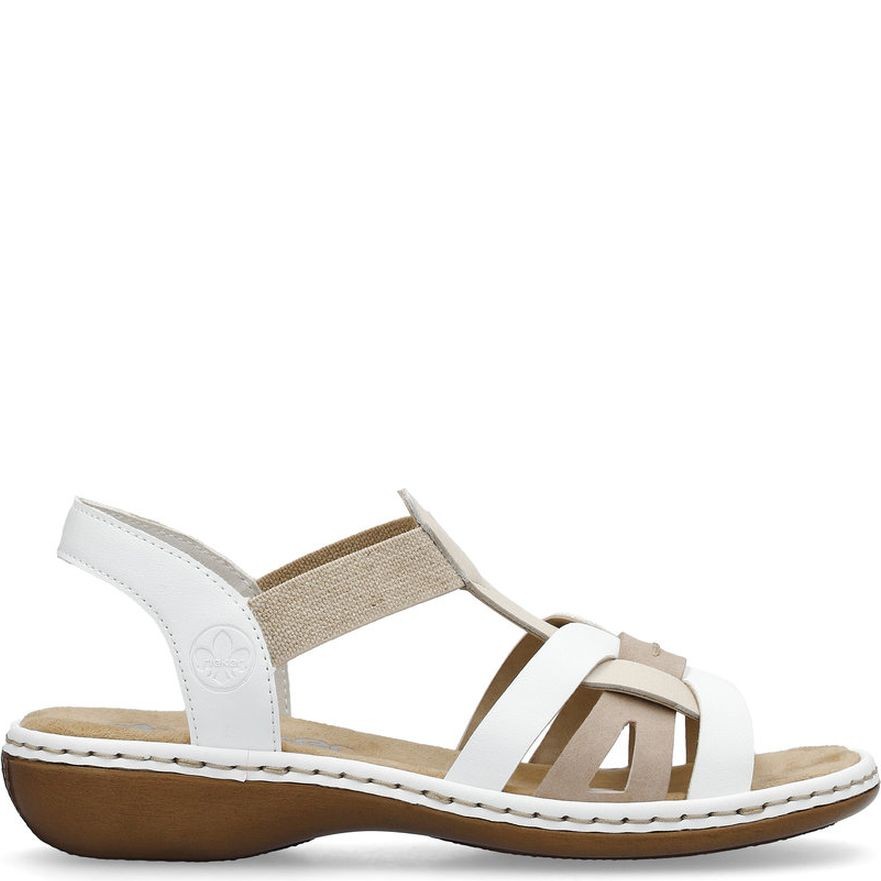 RIEKER Basutės moterims, Balta, Sandals 2