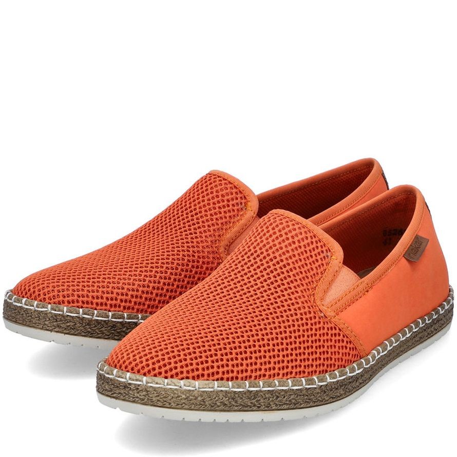 RIEKER Laisvalaikio bateliai vyrams, Oranžinė, LEISURE 15