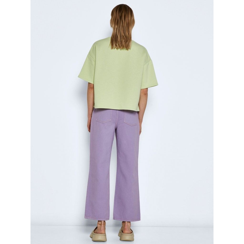 NOISY MAY Megztinis moterims, Žalia, NMKAREN S/S O-NECK SW 3