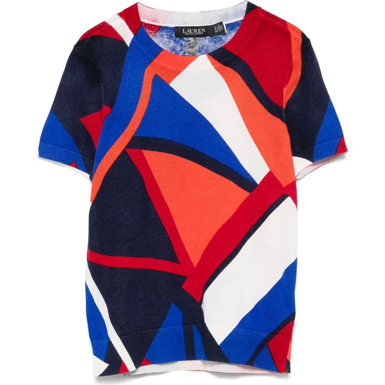 LAUREN RALPH LAUREN Megztinis moterims, Marga, Eyelah short sleeve pullover