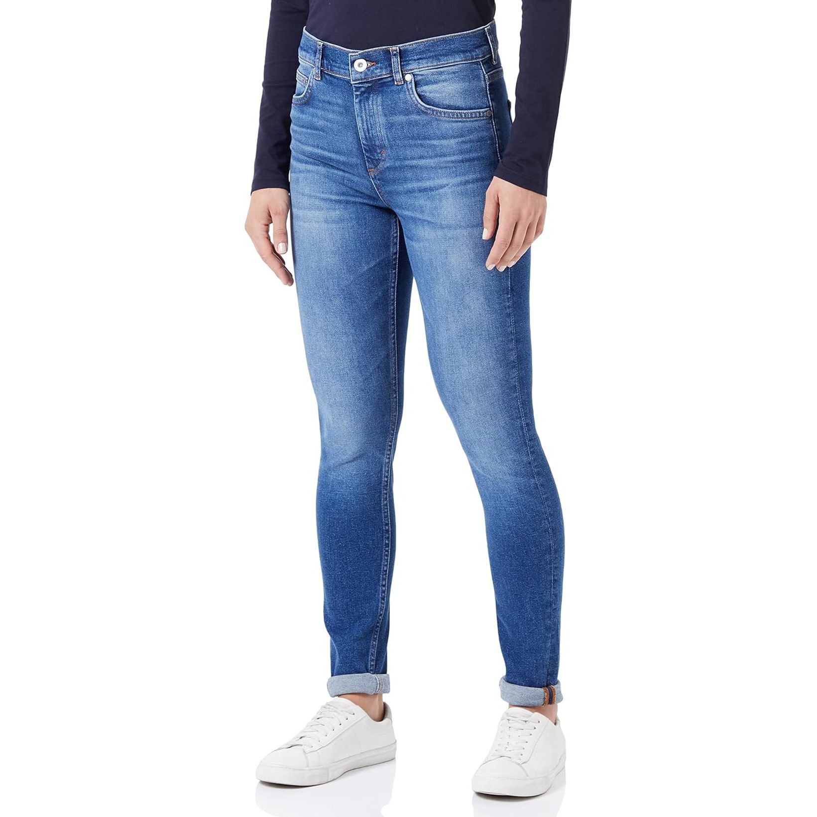 MARC O'POLO Kitsad teksad moterims, Dark blue stone wash 1