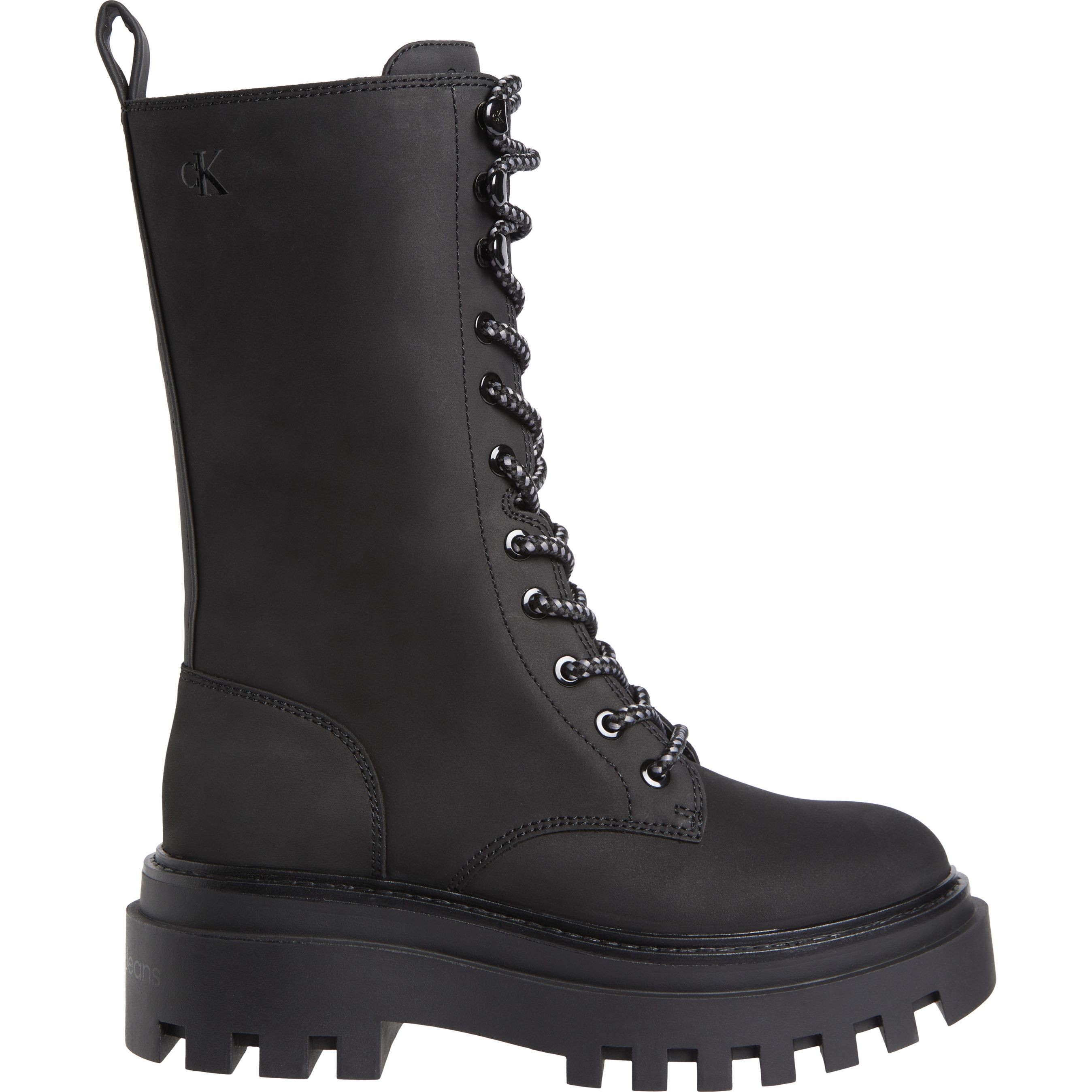 CALVIN KLEIN JEANS Aulinukai moterims, Juoda, Flatform lace up boot 2