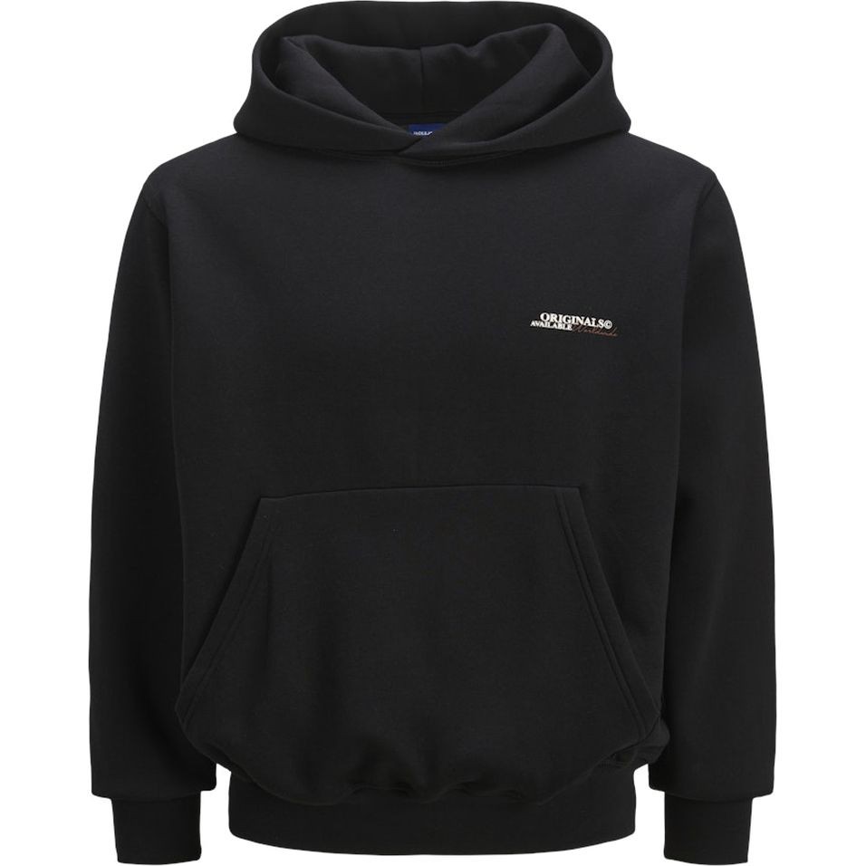 JACK & JONES Džemperis vyrams, Juoda, Islington back sweat hood 1