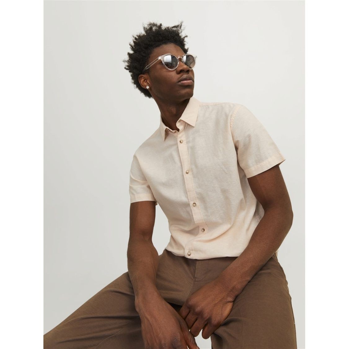 JACK & JONES Marškiniai vyrams, Balta, Jjesummer shirts 6