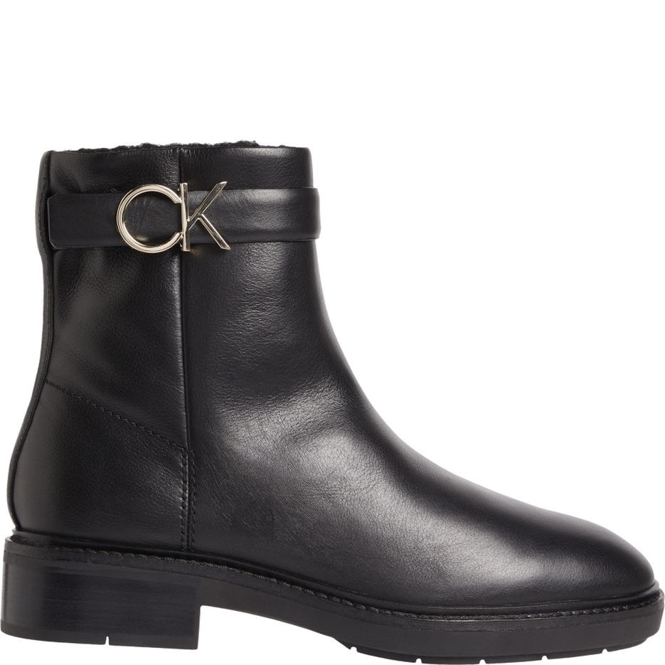 CALVIN KLEIN Aulinukai moterims, Juoda, RUBBER SOLE ANKLE BOOT HW 2