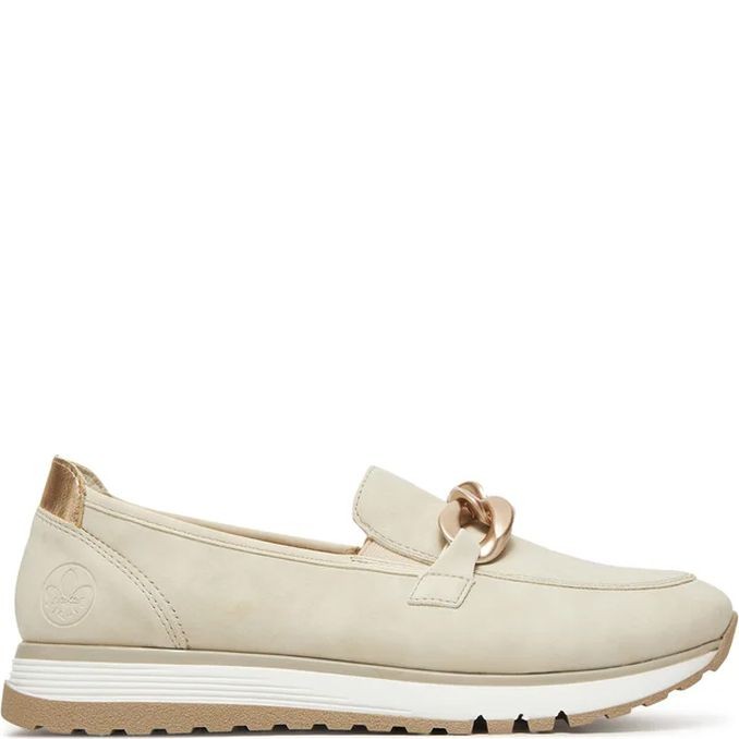 RIEKER Loaferiai moterims, Smėlio, Loafers 2