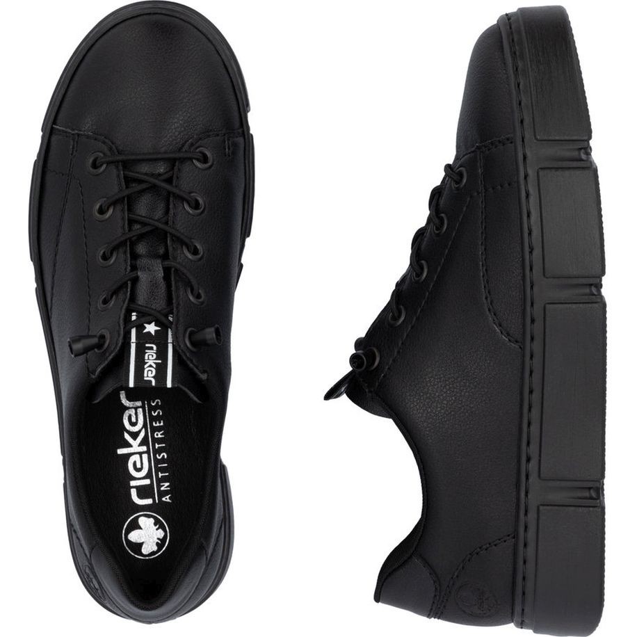 RIEKER Laisvalaikio bateliai moterims, Juoda, LEISURE 8