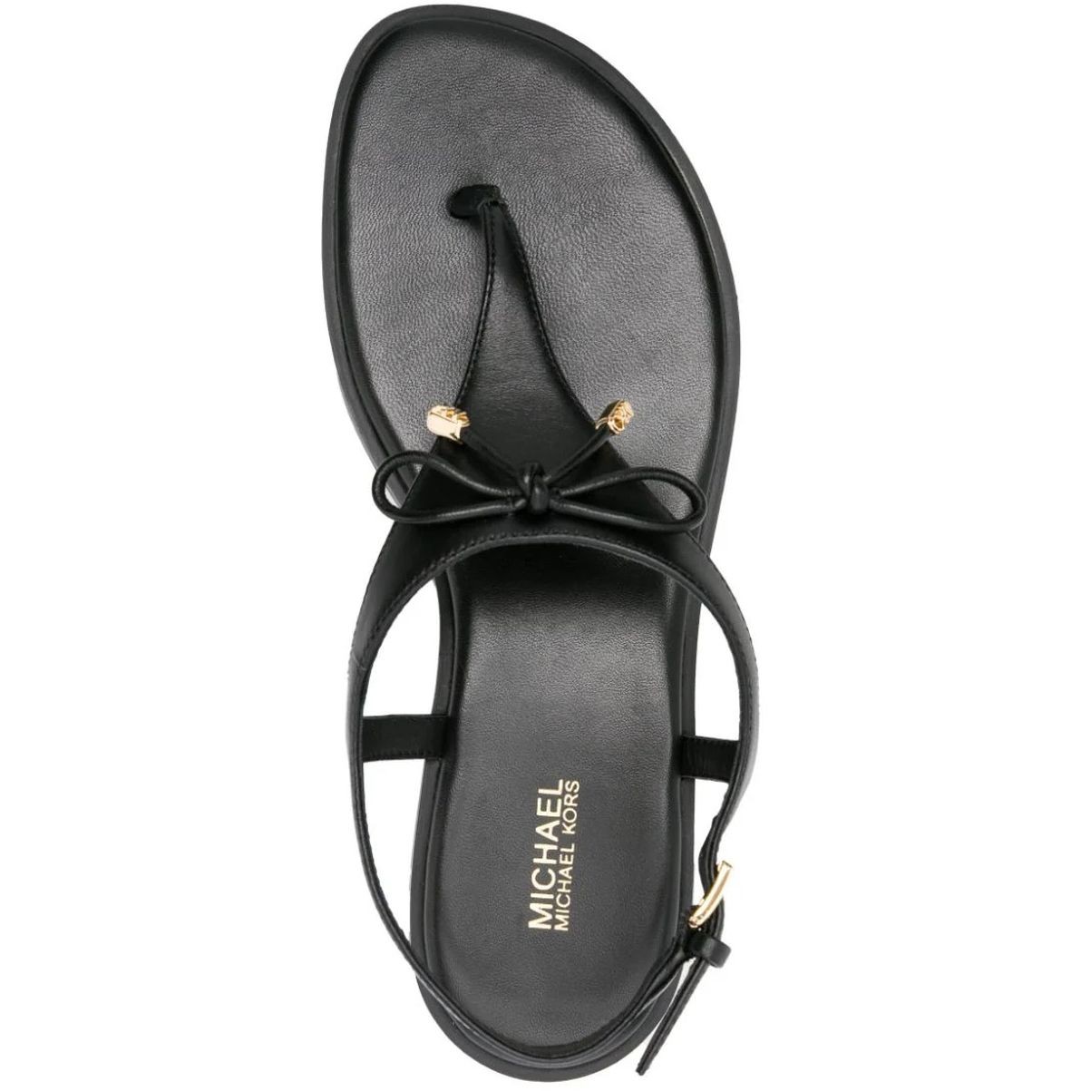 MICHAEL KORS Basutės moterims, Juoda, Nori flat thong 4