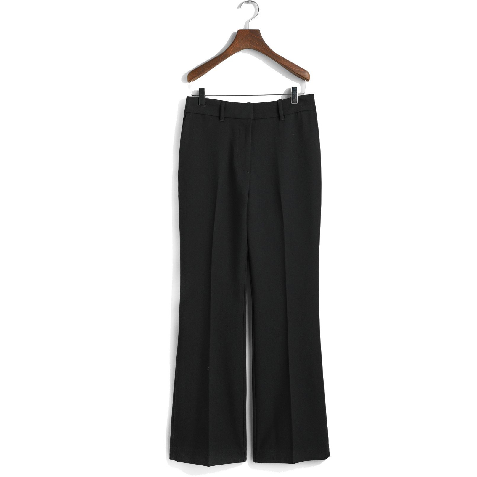 GANT Kelnės moterims, Juoda, slim flare slack 1