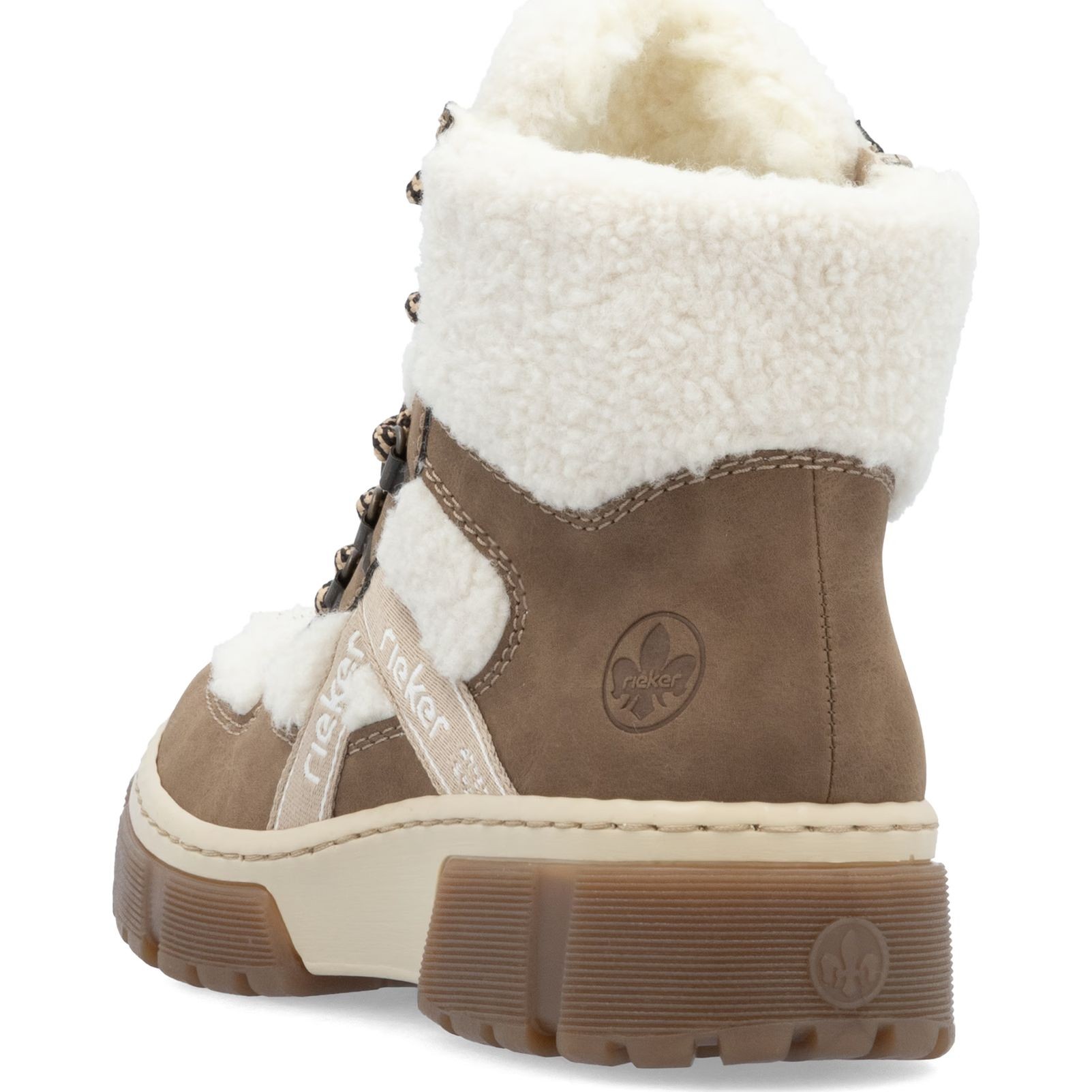 RIEKER Aulinukai moterims, Smėlio, Ladies mid height boots 5