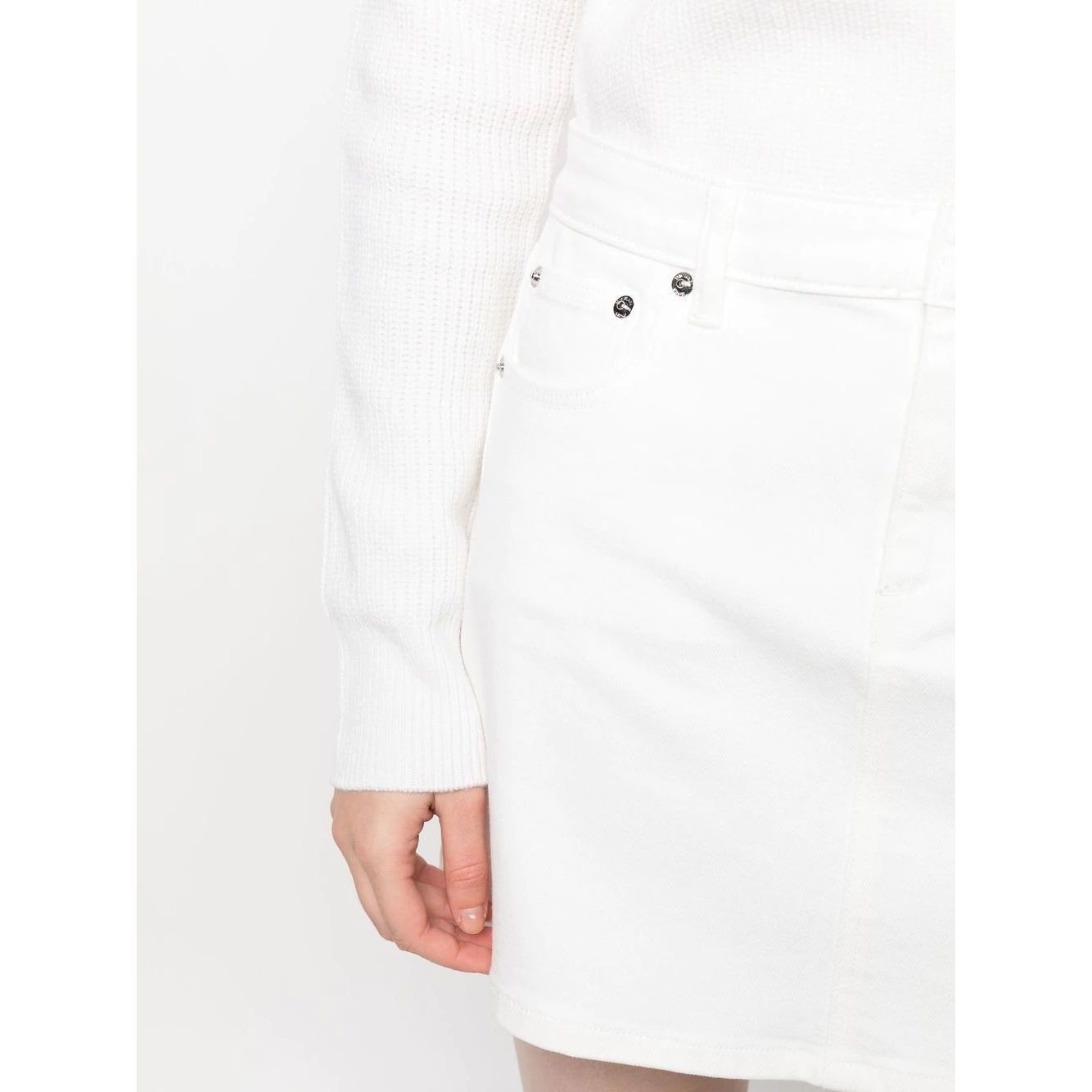 MICHAEL KORS Mini sijonas moterims, Pilka, 5 pkt denim skirt 4