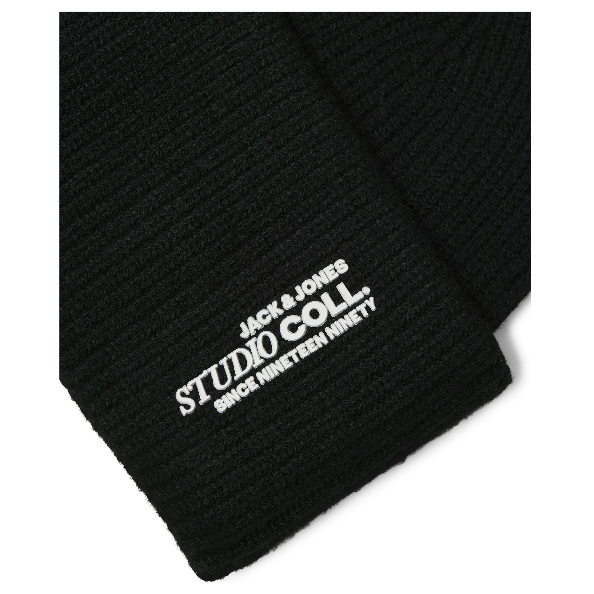 JACK & JONES Skrybėlė vyrams, Juoda, Coll regular beanie 3