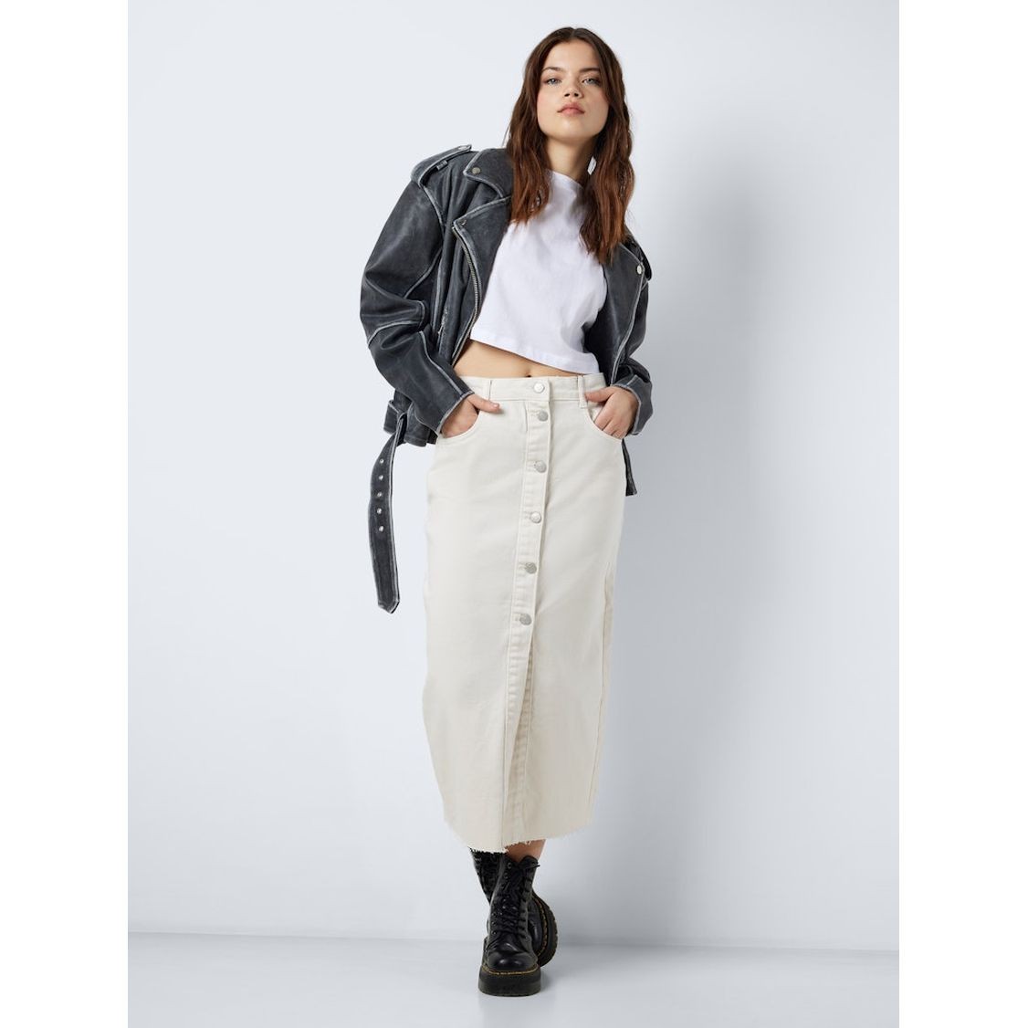 NOISY MAY Maxi sijonas moterims, Kūno, Nmsira maxi skirt 7