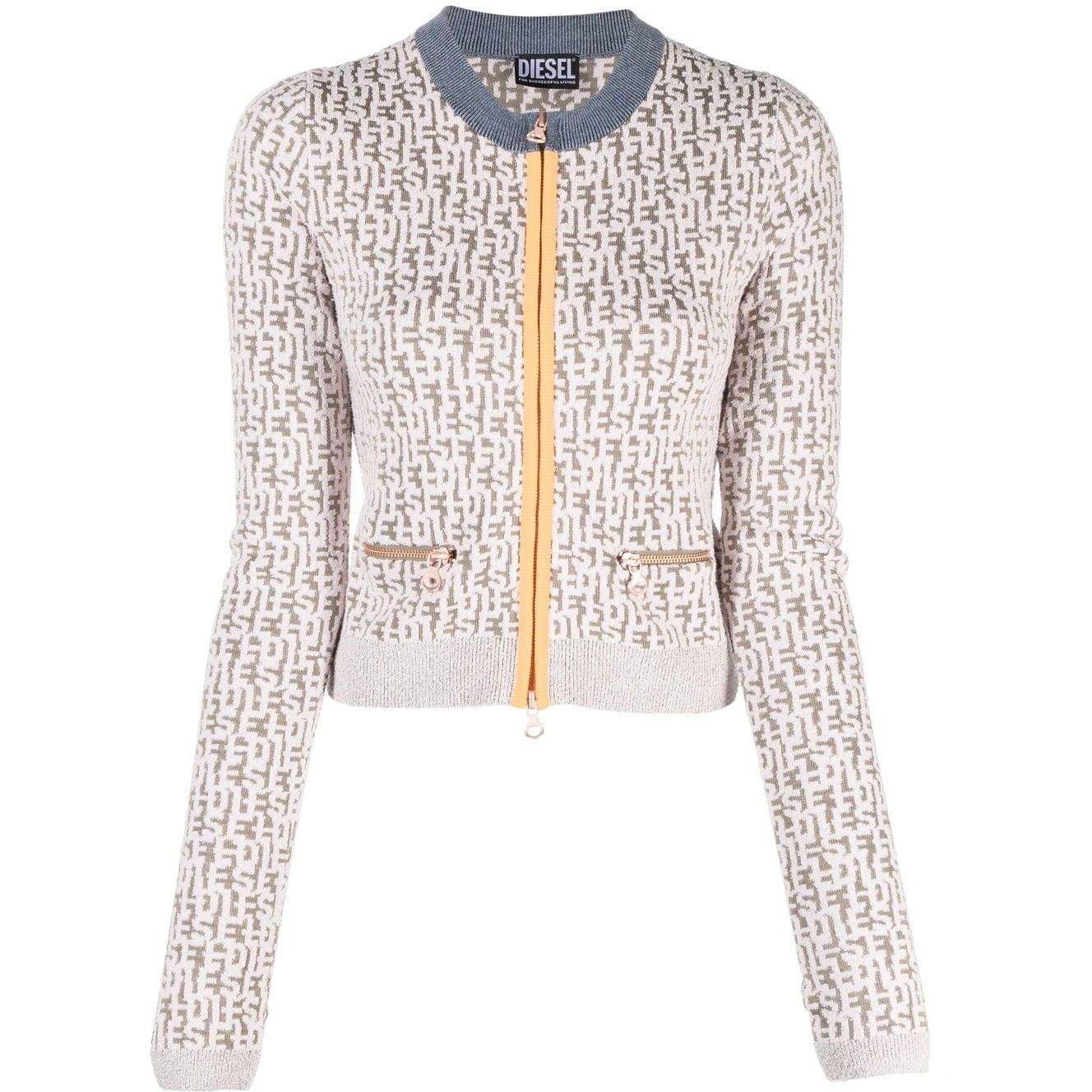 DIESEL Sportinis nertinis moterims, Žalia, M-allorca knitwear jacket