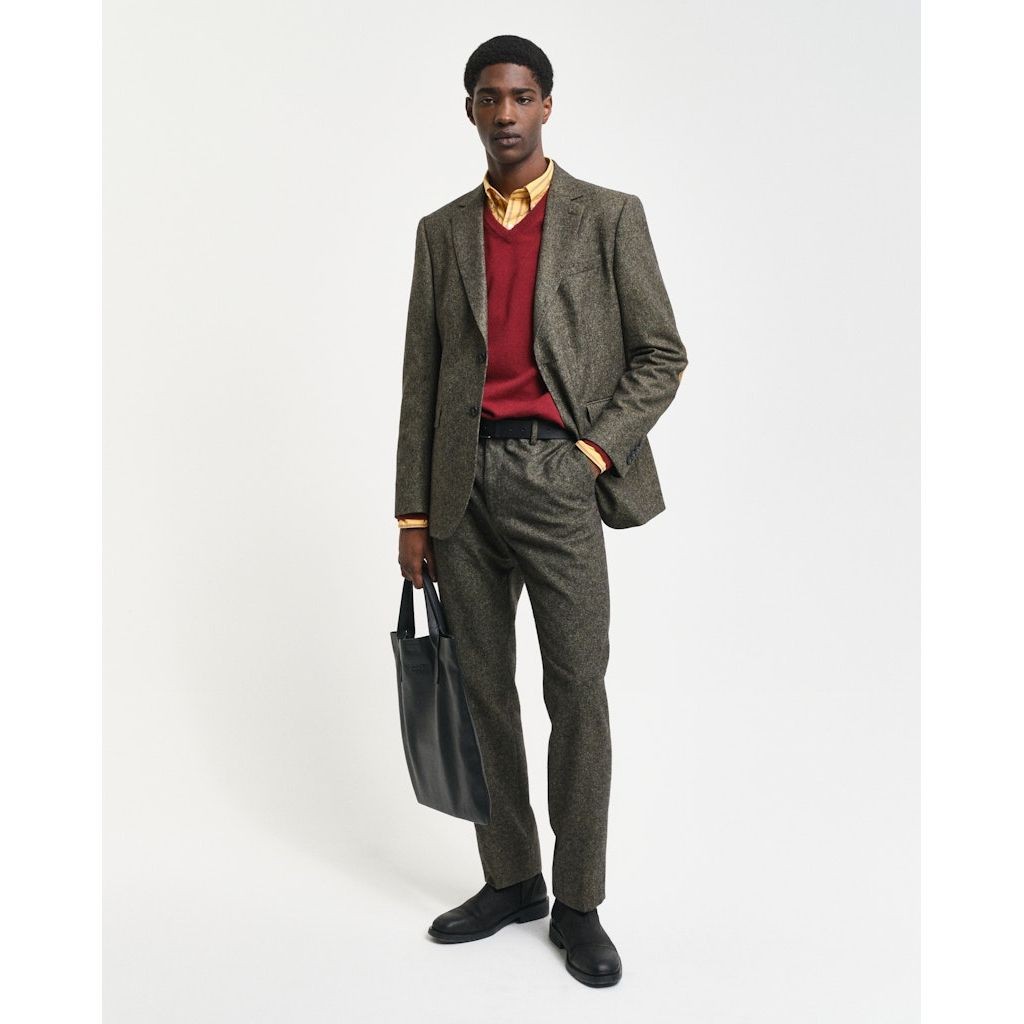 GANT Megztinis vyrams, Raudona, Superfine lambswool sweater 5