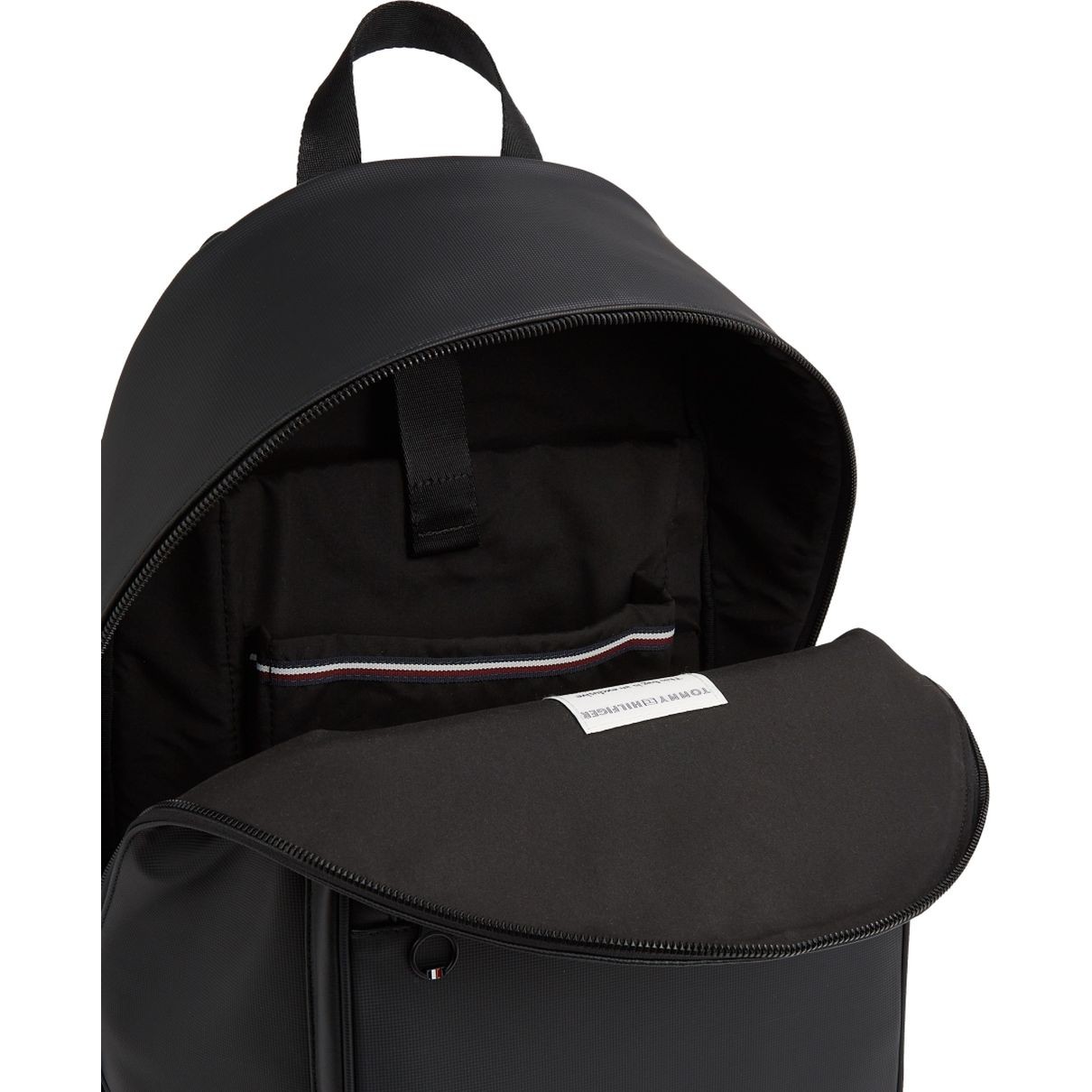 TOMMY HILFIGER Kuprinė vyrams, Juoda, Essential pique backpack 4