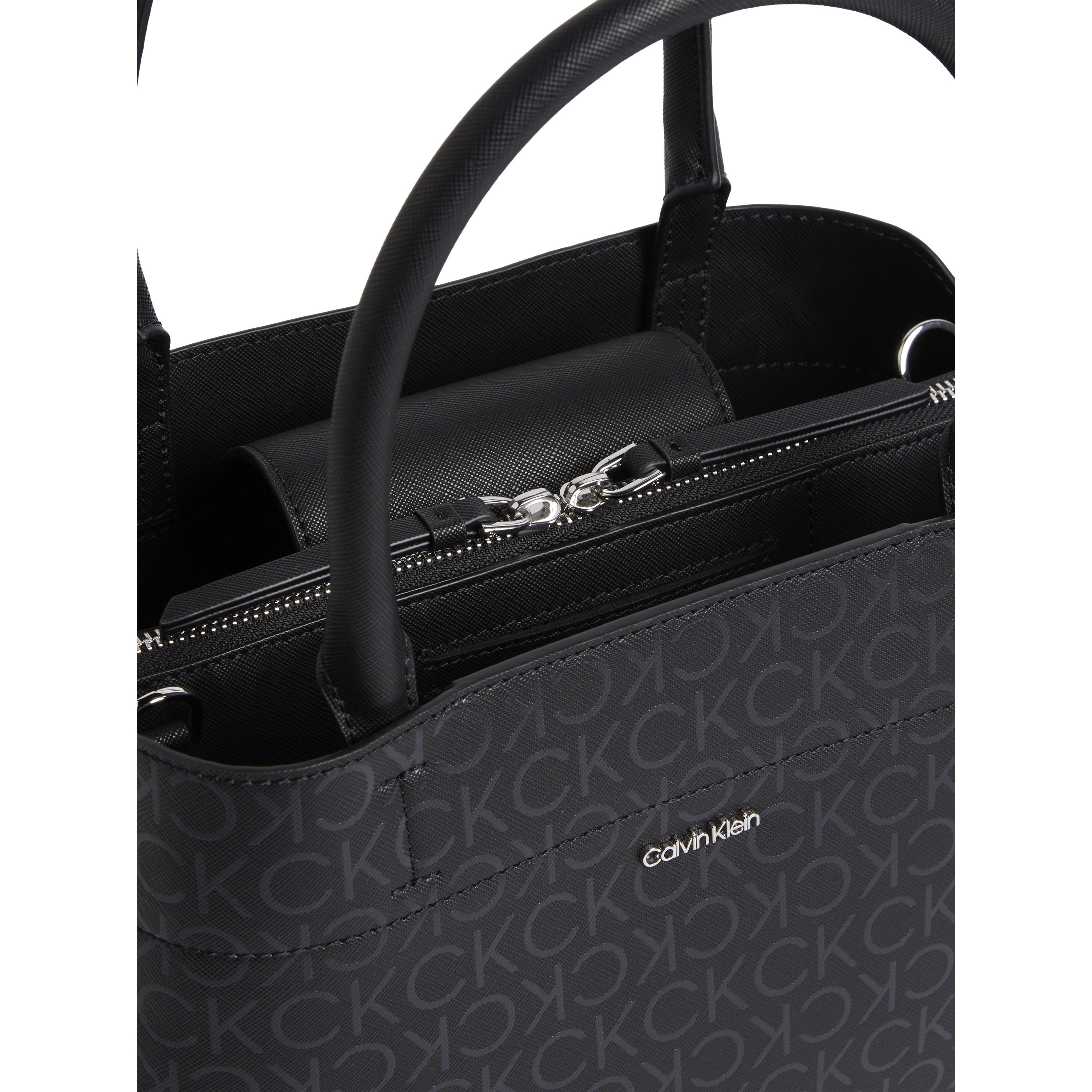 CALVIN KLEIN Pirkinių krepšys moterims, Juoda, Business medium tote 3