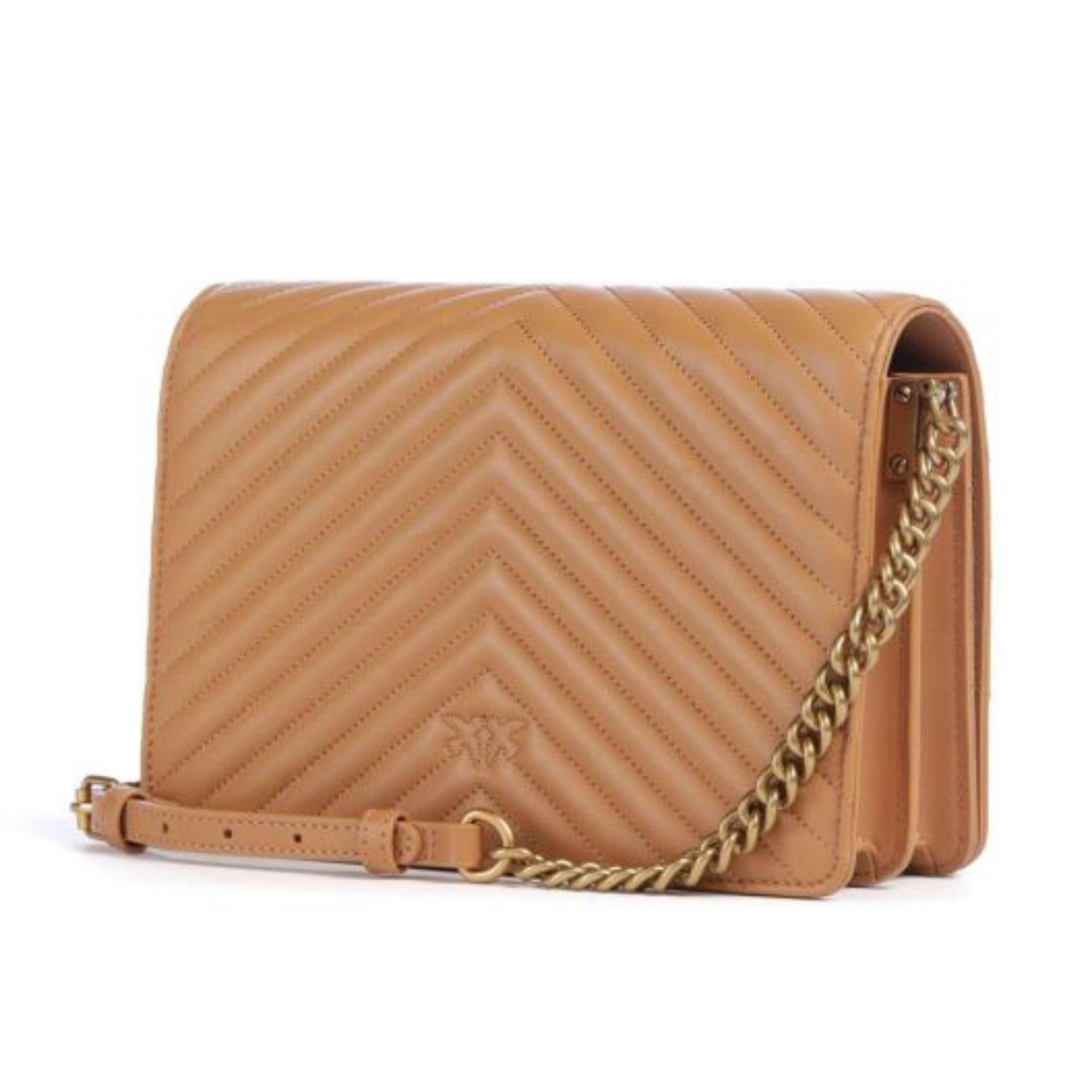 PINKO Rankinė per petį moterims, Ruda, Love classic shoulder bag 2