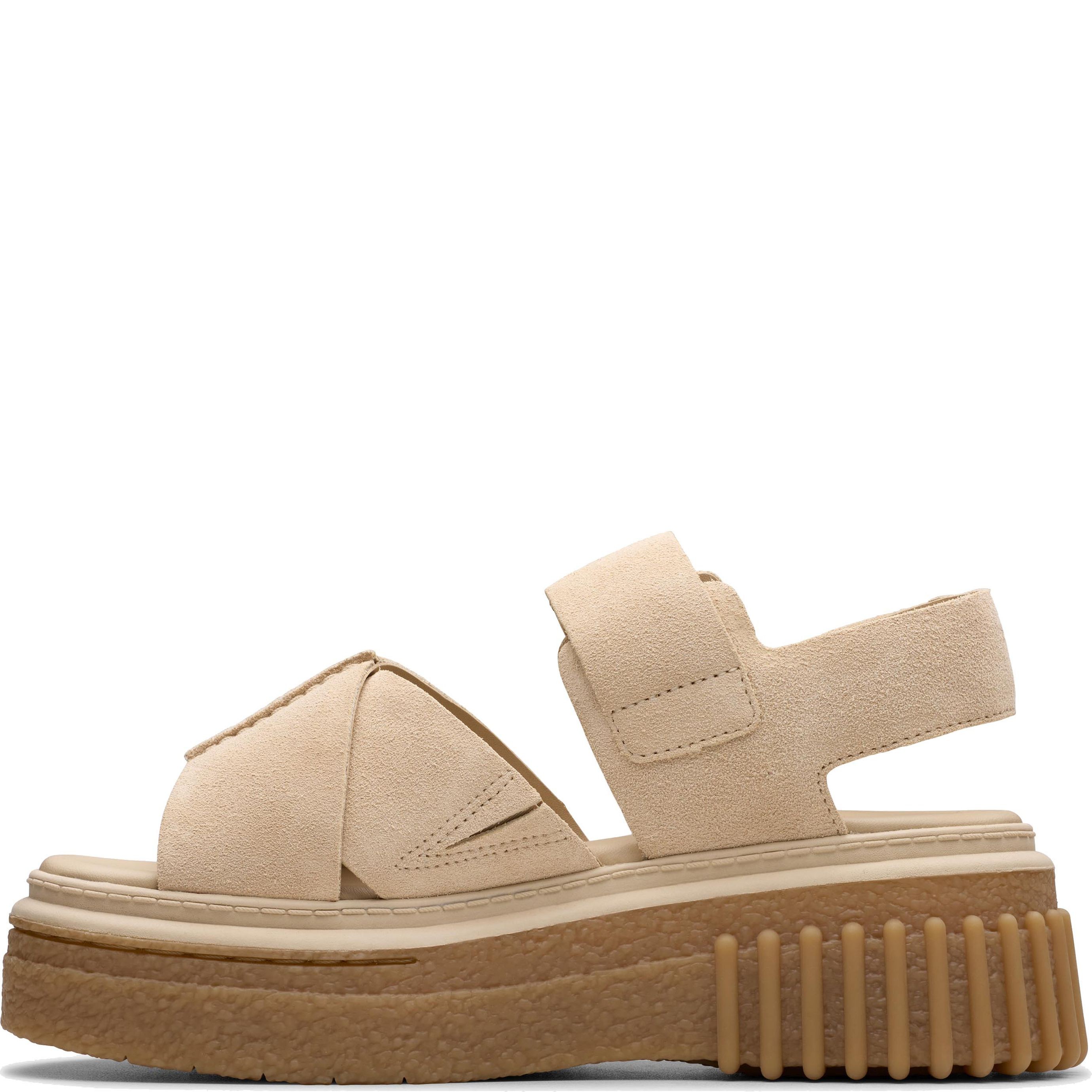CLARKS Basutės moterims, Smėlio, Evamar sandals 3