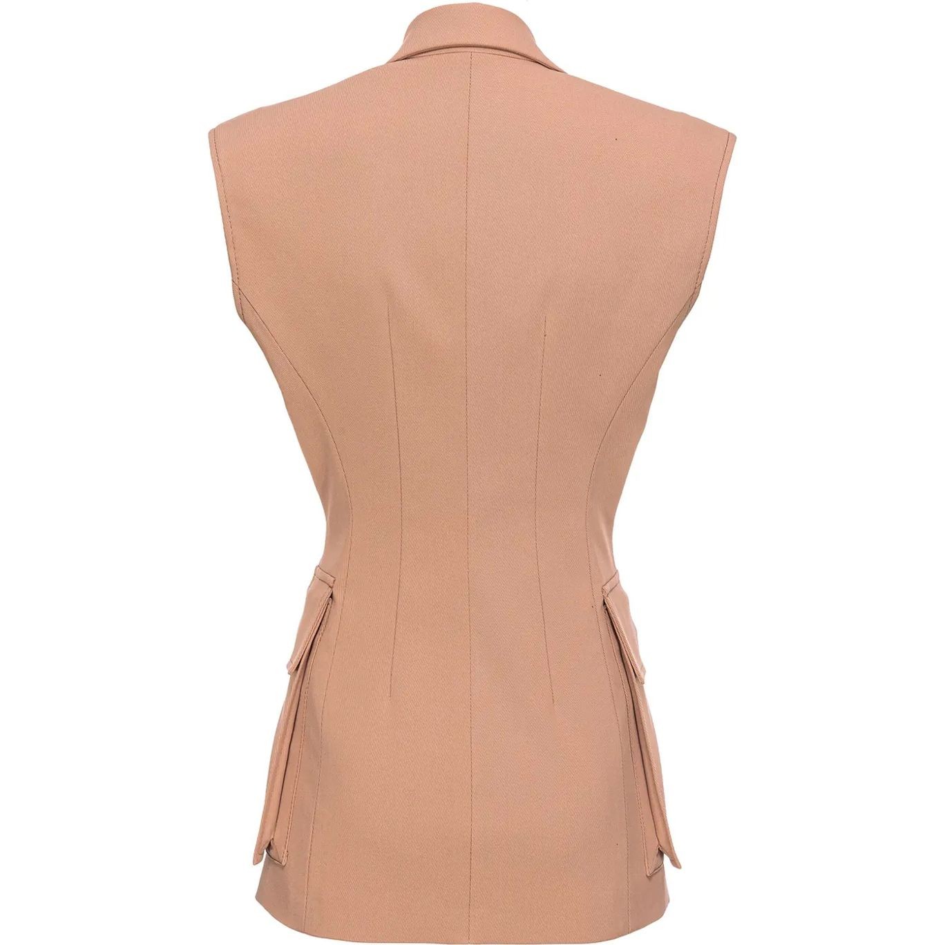 PINKO Liemenė moterims, Smėlio, Single-breasted waistcoat 2