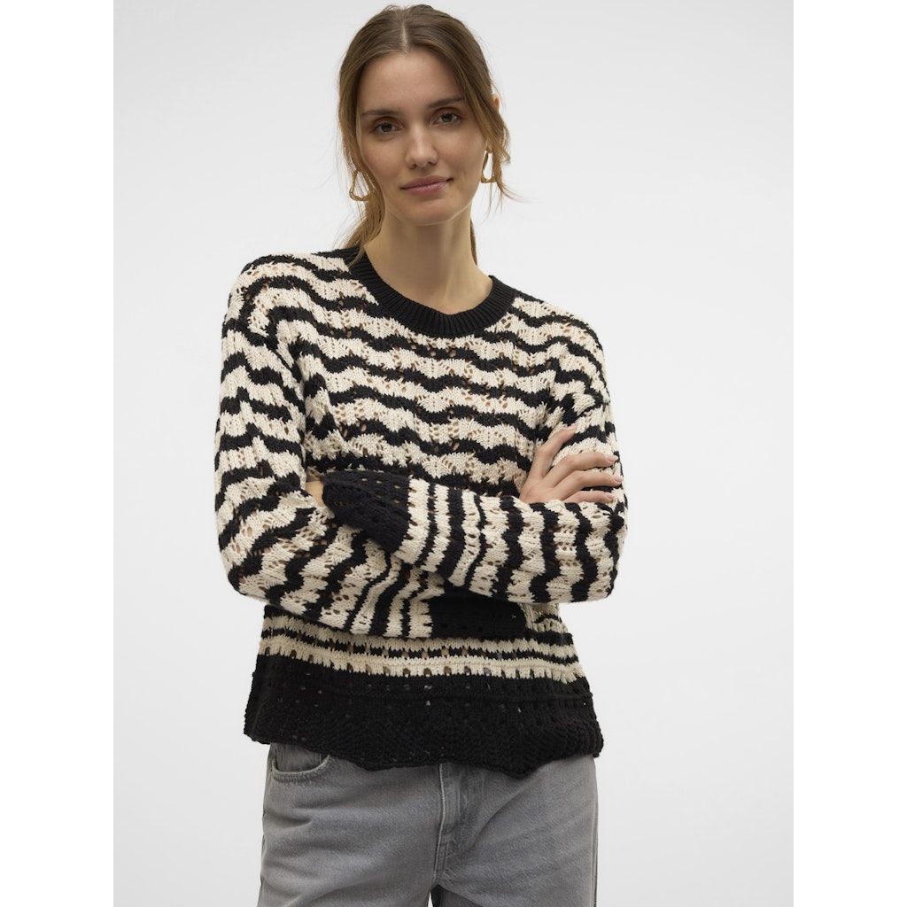 VERO MODA Megztinis moterims, Marga, Kiwi o-neck short pullover 3