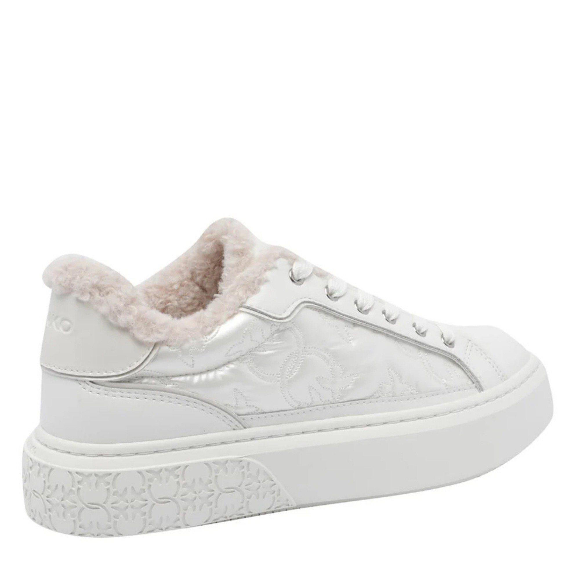 PINKO Laisvalaikio bateliai moterims, Balta, Yoko 21 - sneaker calf leather 4