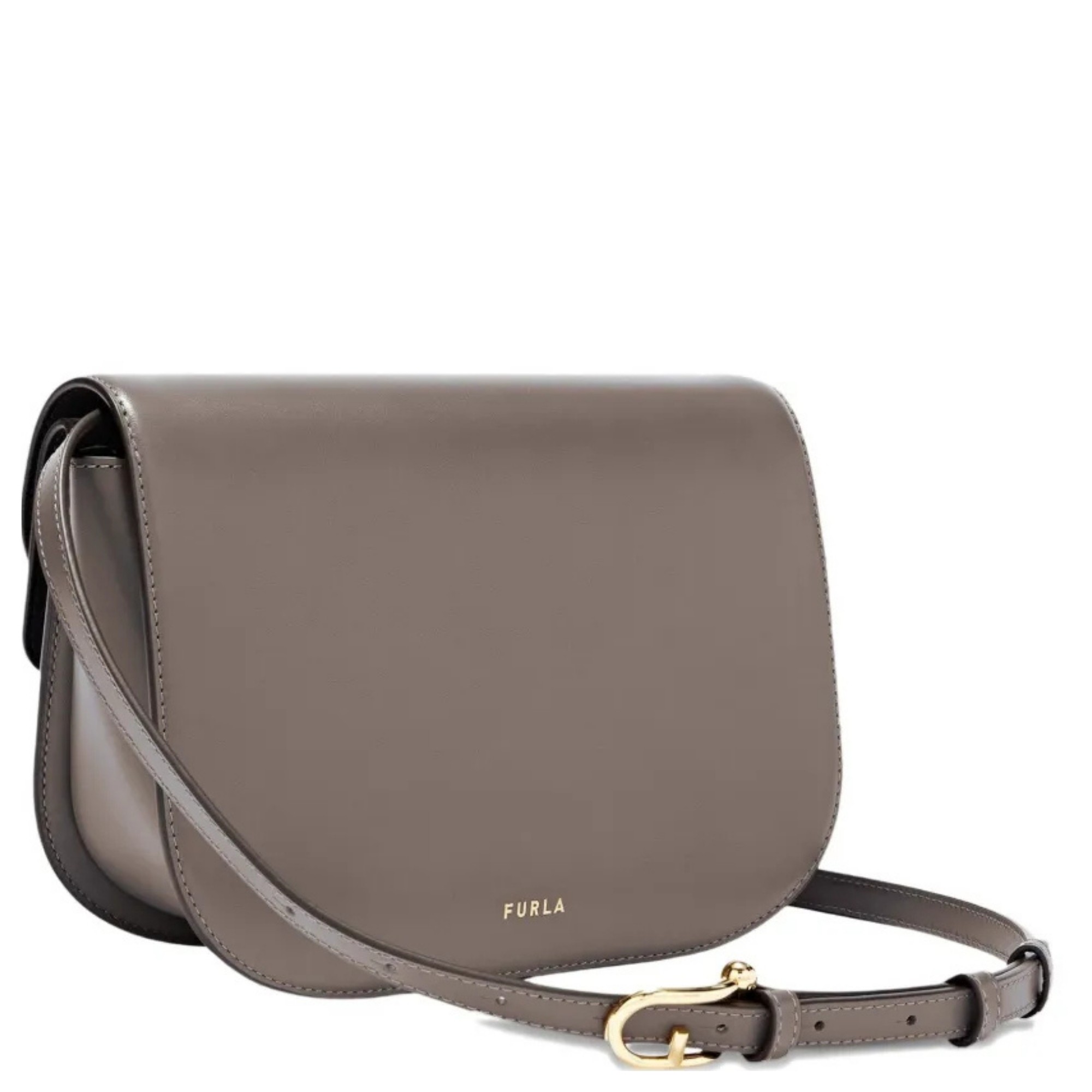 FURLA Rankinė per petį moterims, Pilka, Furla sfera s crossbody round 2