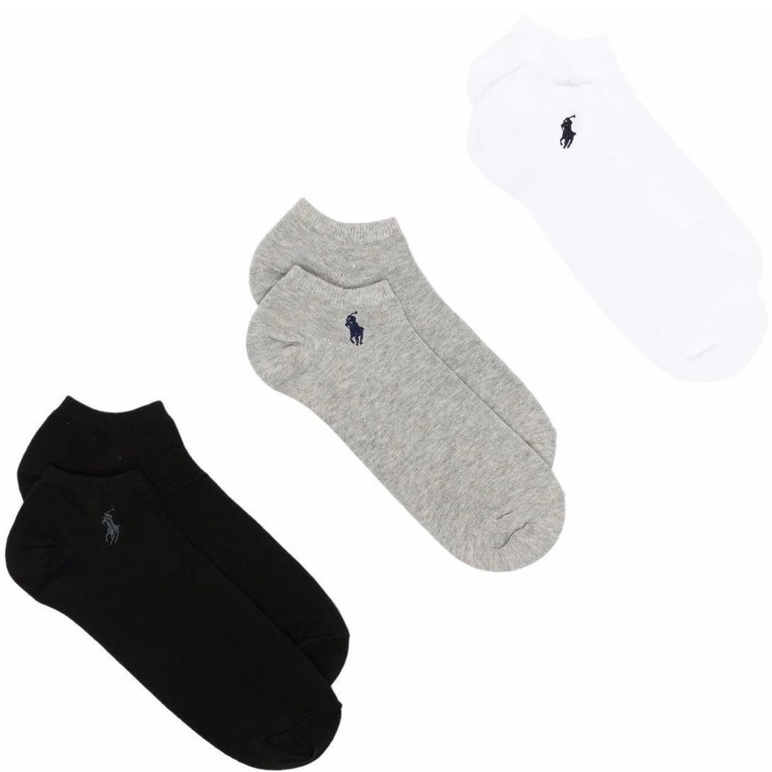 POLO RALPH LAUREN UW Kojinės vyrams, Juoda, Ghost ped 3-pack socks 1