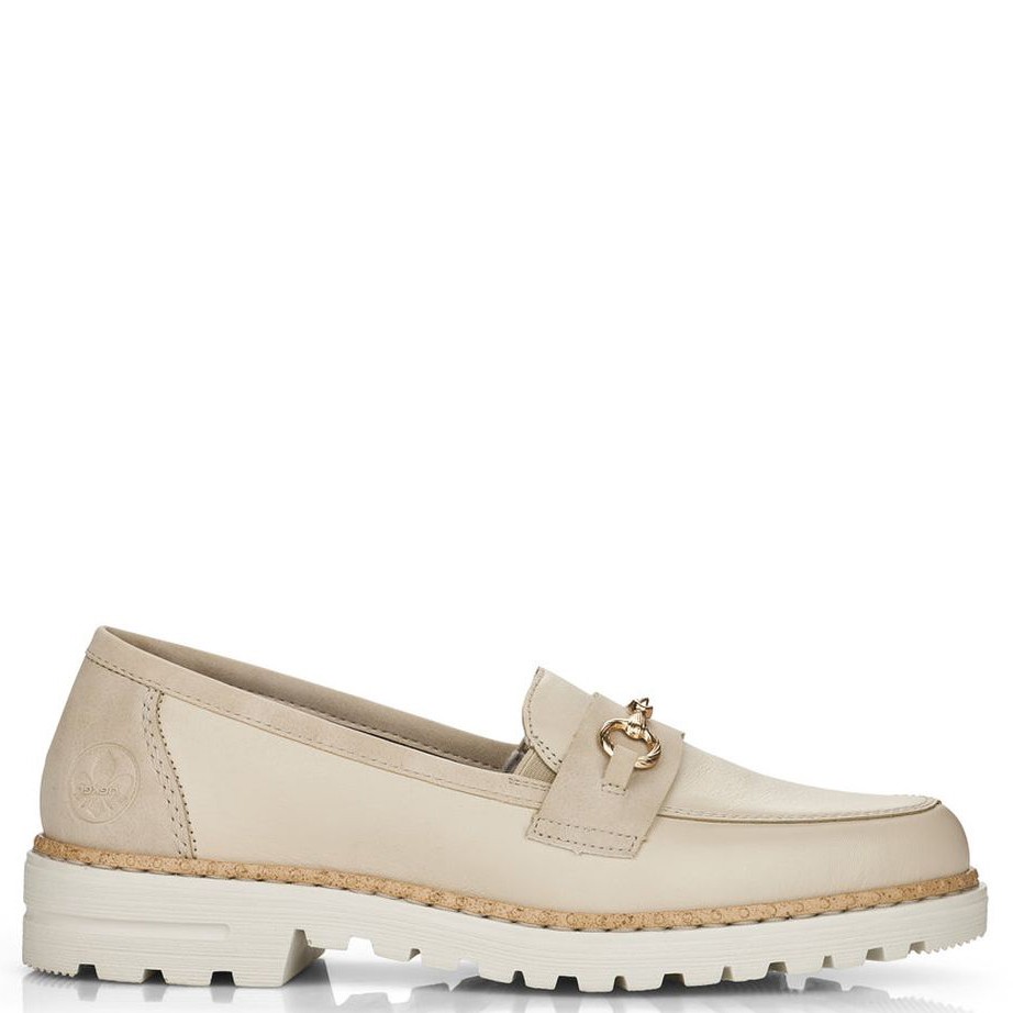 RIEKER Loaferiai moterims, Balta, LOAFERS 3