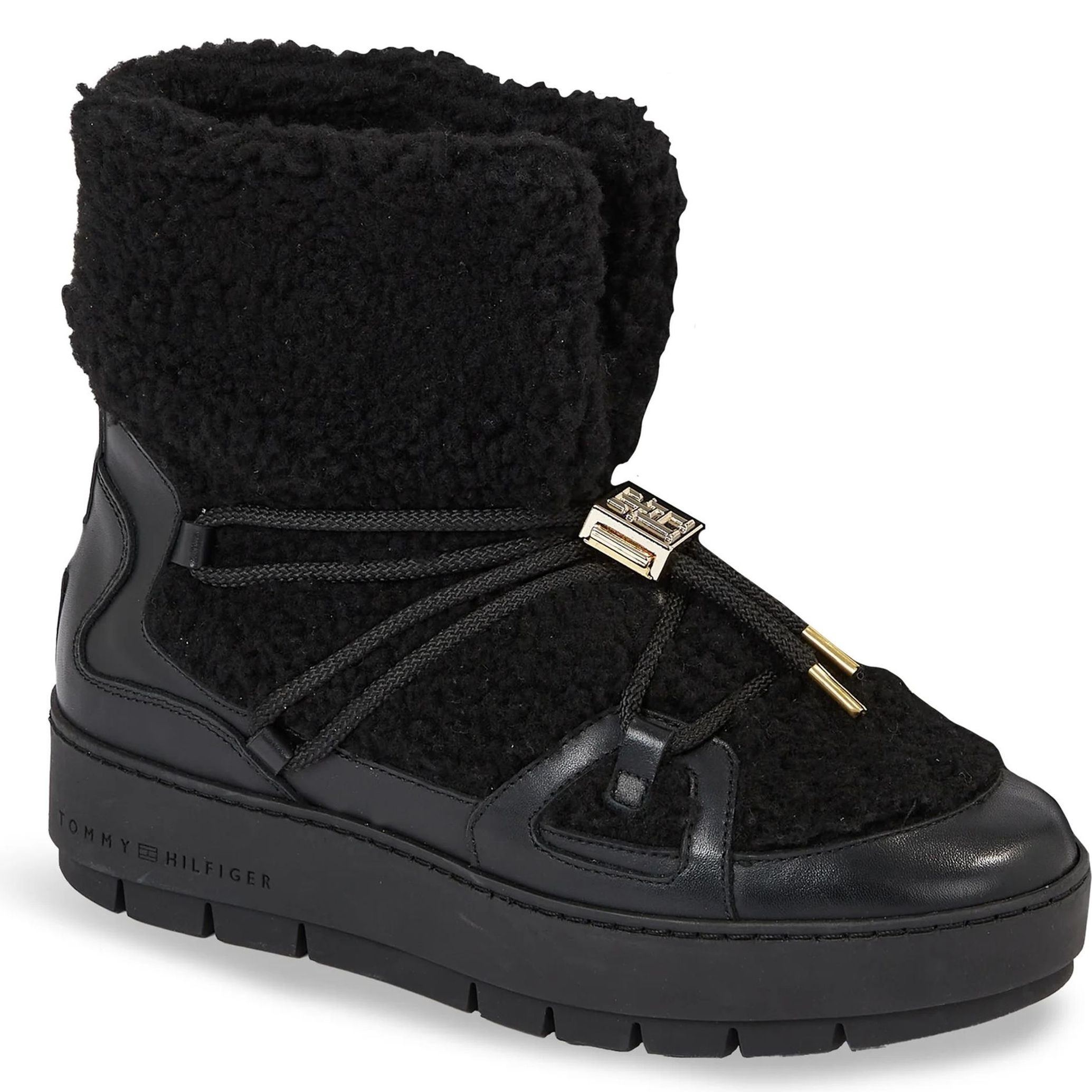 TOMMY HILFIGER Aulinukai moterims, Juoda, Teddy snowboot 1