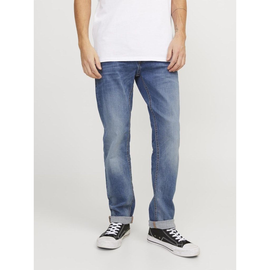 JACK & JONES Slim džinsai vyrams, Mėlyna, JJITIM JJORIGINAL AM 5