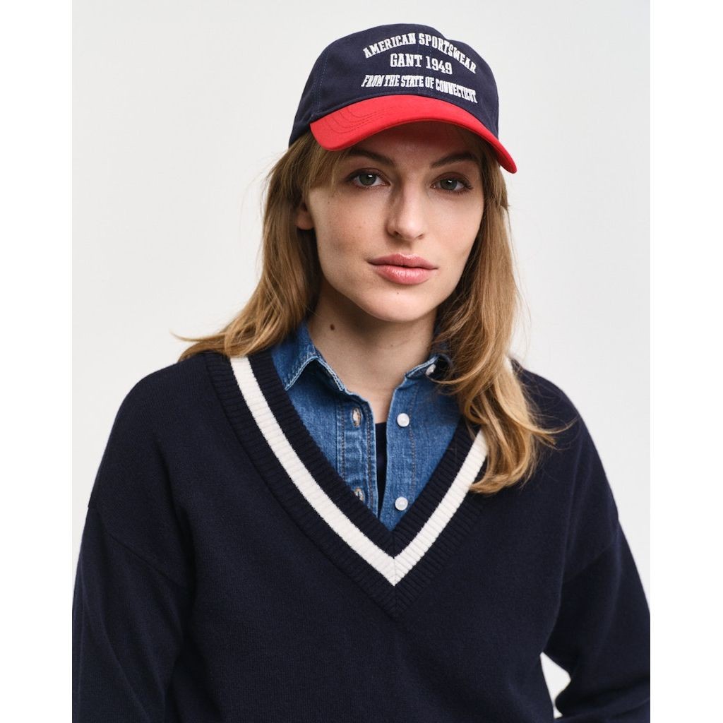 GANT Megztinis moterims, Mėlyna, Sperfine lambswool sweater 4