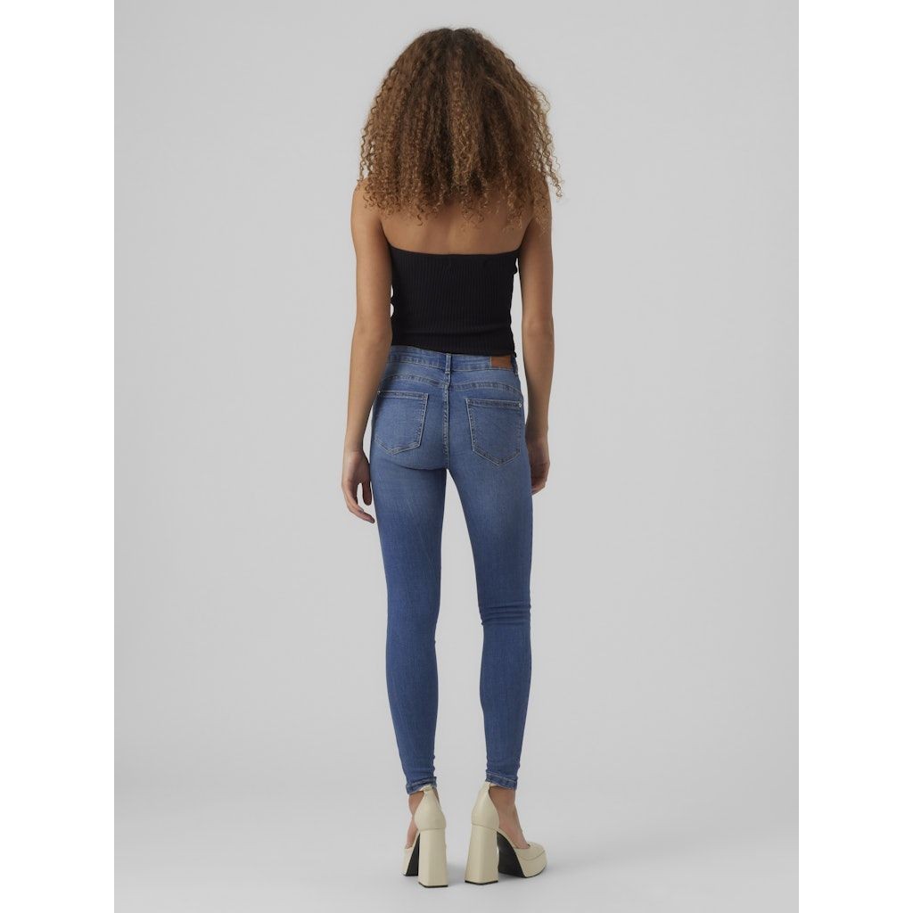 VERO MODA Tiesūs džinsai moterims, Mėlyna, VMALIA MR S SHAPE J V 3