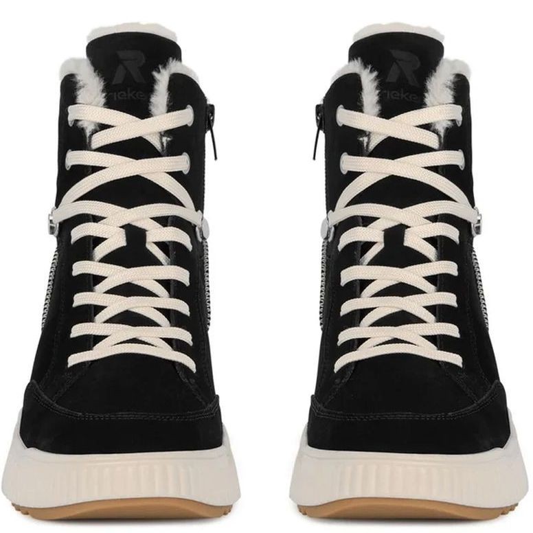 RIEKER EVOLUTION Aulinukai moterims, Juoda, Ladies mid height boots 4