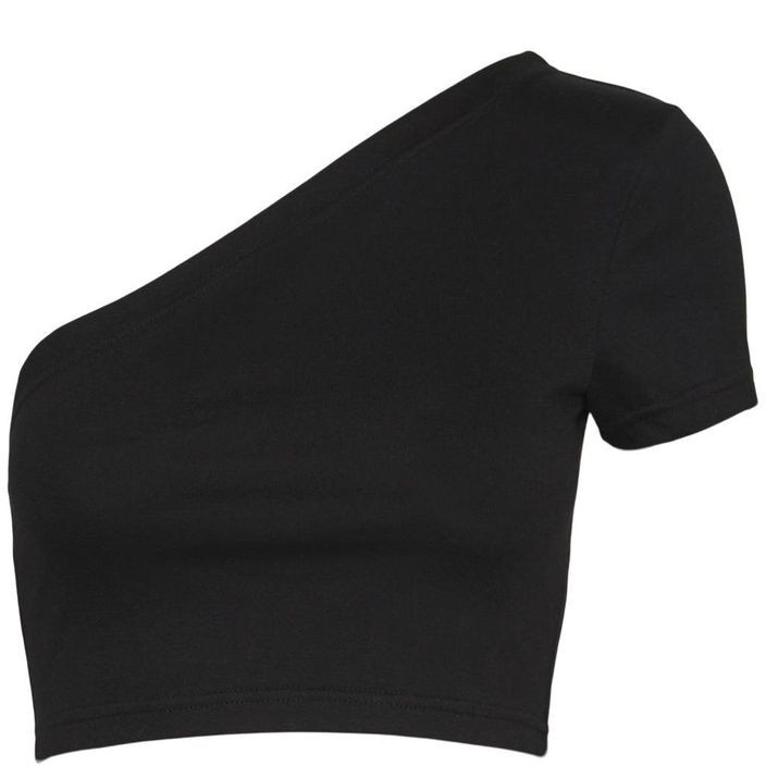 NOISY MAY Palaidinės moterims, Juoda, NMNINI S/S ONESHOULDE 1