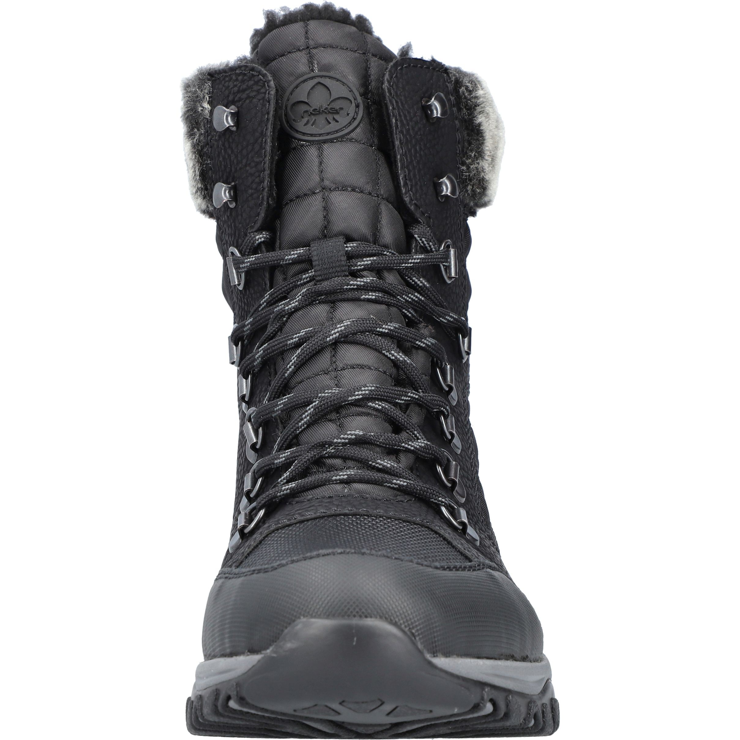 RIEKER Aulinukai moterims, Juoda, BOOTIES 9