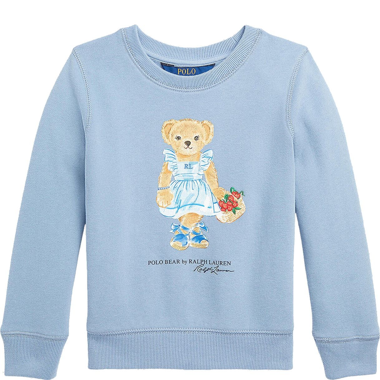 RALPH LAUREN KIDS Sportinis nertinis mergaitėms, Mėlyna, Polo bear sweatshirt  (2-6x) 1