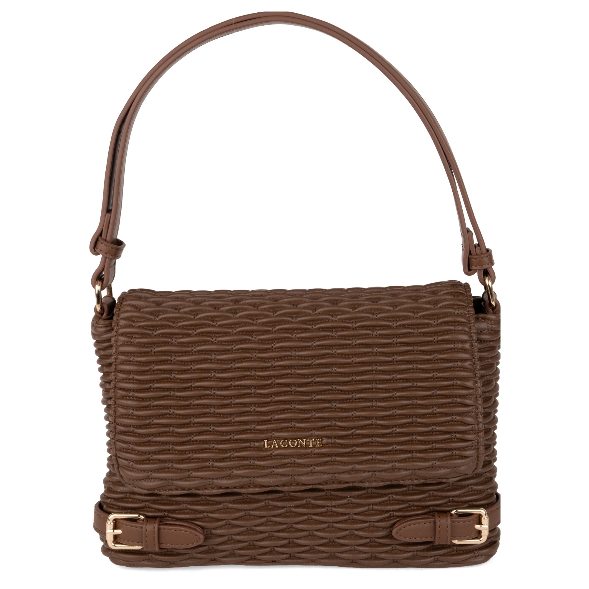 LA CONTE Rankinė per petį moterims, Ruda, Crossbody 1