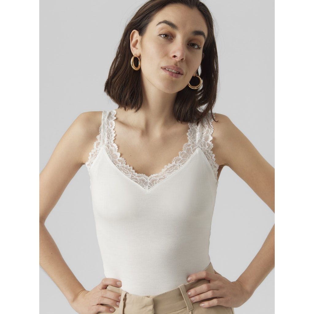 VERO MODA Palaidinės moterims, Balta, VMROSA SL TOP JRS NO 5