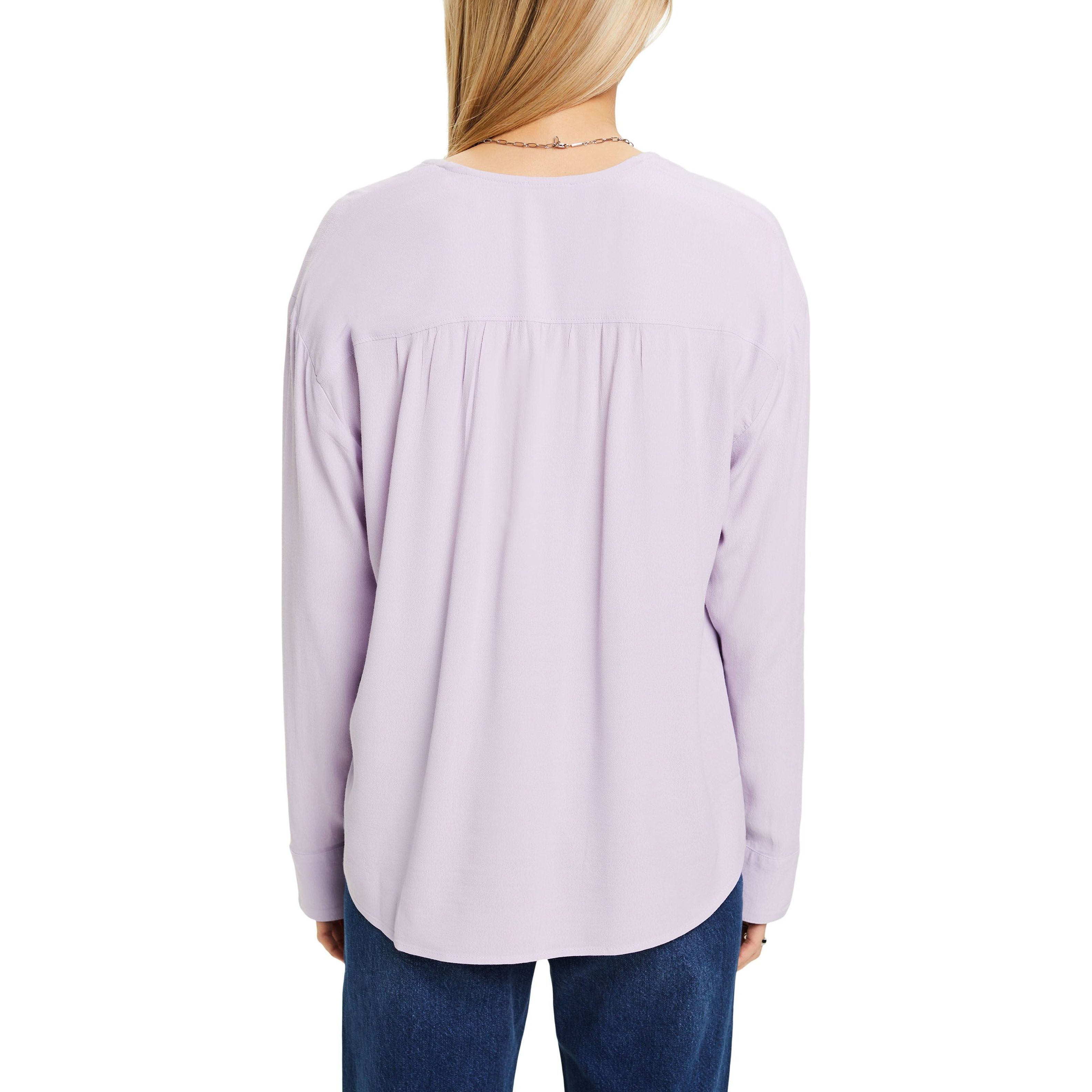 ESPRIT Palaidinės moterims, purple, Cr?pe V-Neck Blouse 3