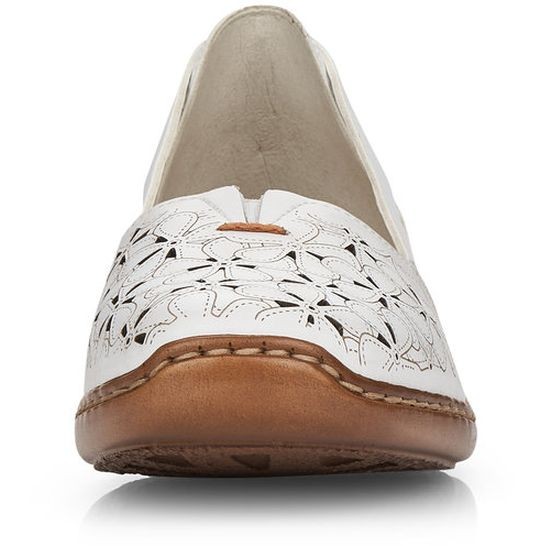 RIEKER Laisvalaikio bateliai moterims, Balta, LEISURE 7