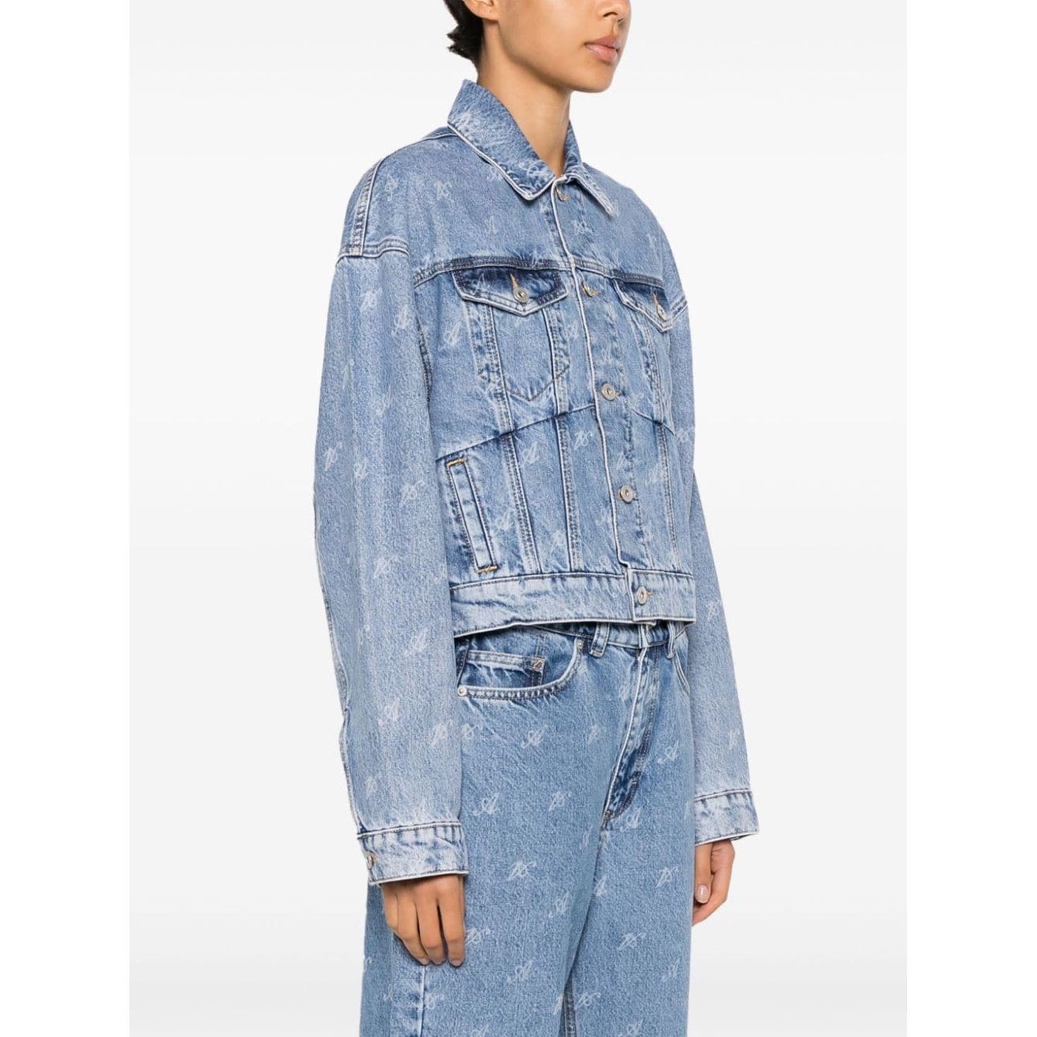 AXEL ARIGATO Bomberis moterims, Mėlyna, Signature rome denim jacket 3