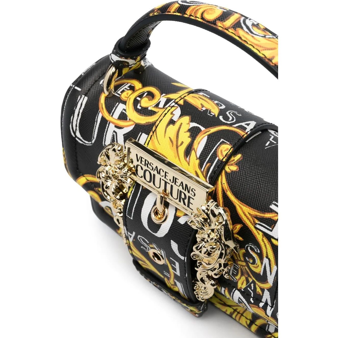 VERSACE JEANS CUTURE Rankinė per petį moterims, BLACK/GOLD, Range f - couture crossbody 3