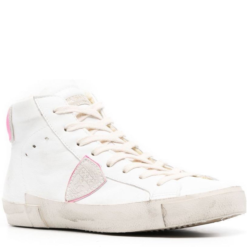 PHILIPPE MODEL Sportiniai bateliai moterims, Balta, Prsx high woman sneaker 2