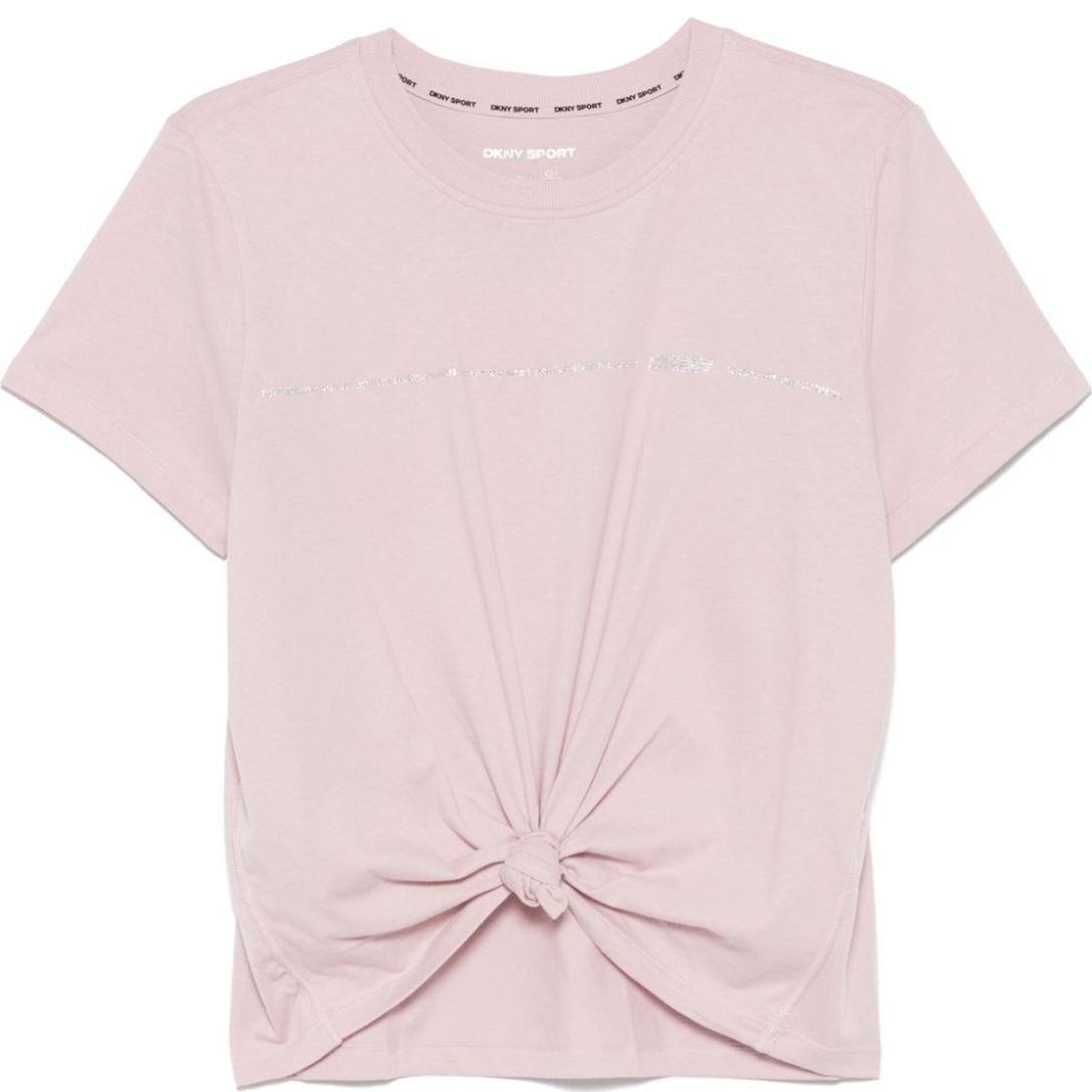 DKNY Marškinėliai trump. rankovėmis moterims, Mėlyna, Rhinestone stripe lo 1