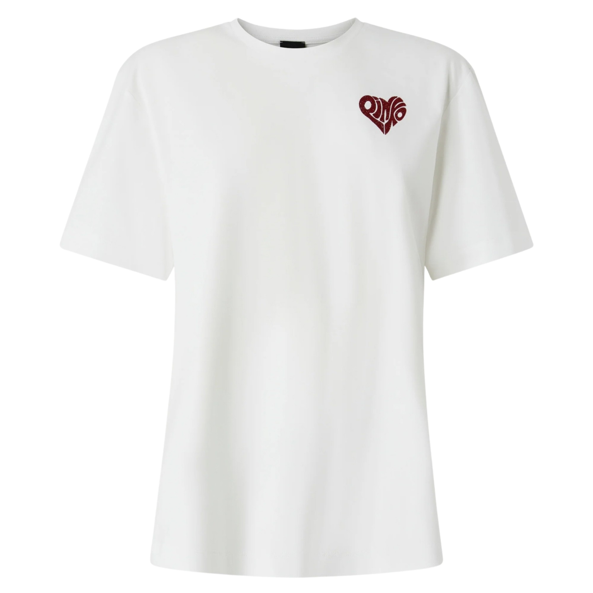 PINKO Marškinėliai trump. rankovėmis moterims, Balta, Strepitoso t-shirt 1