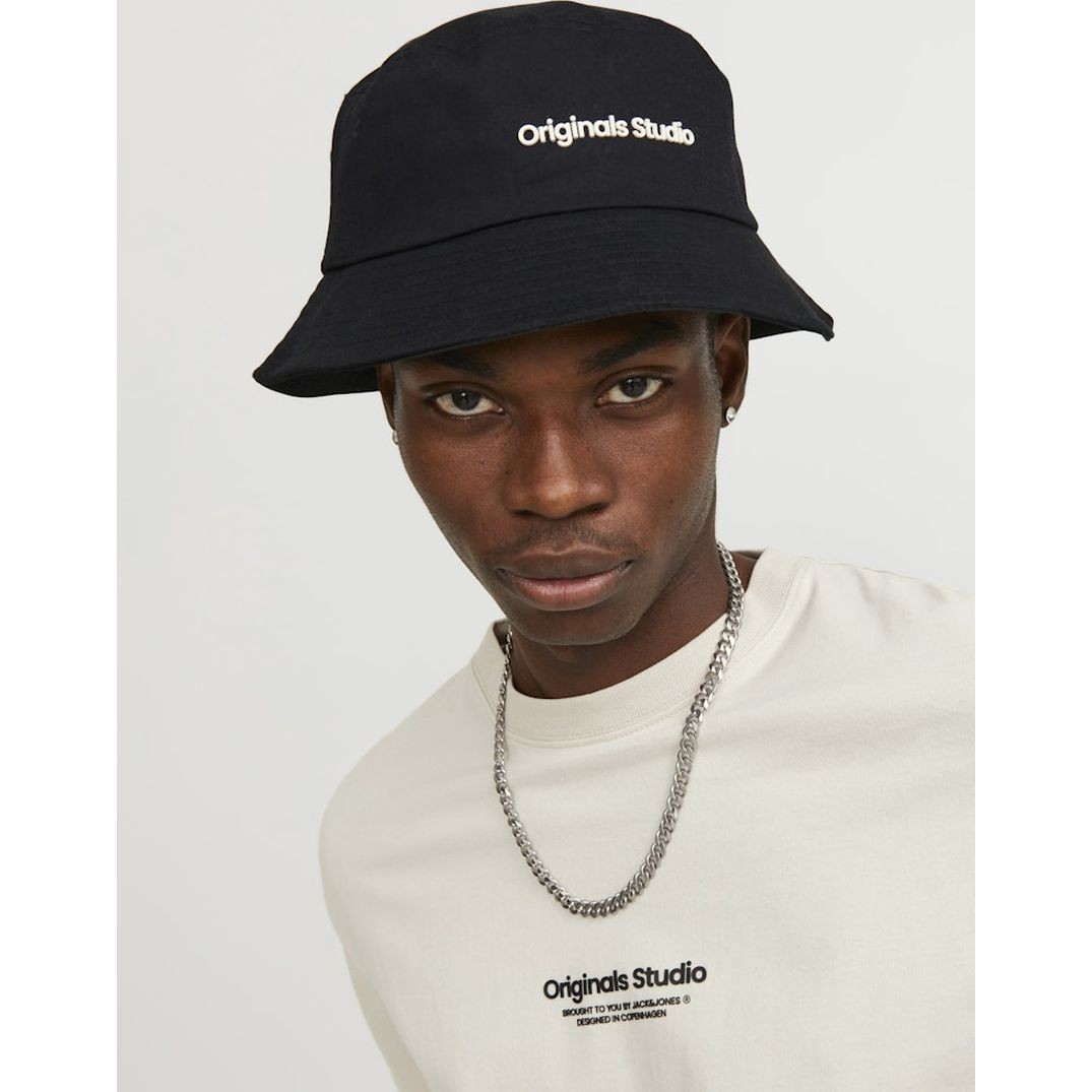 JACK & JONES Skrybėlė vyrams, Juoda, Jacvesterbro hat 2