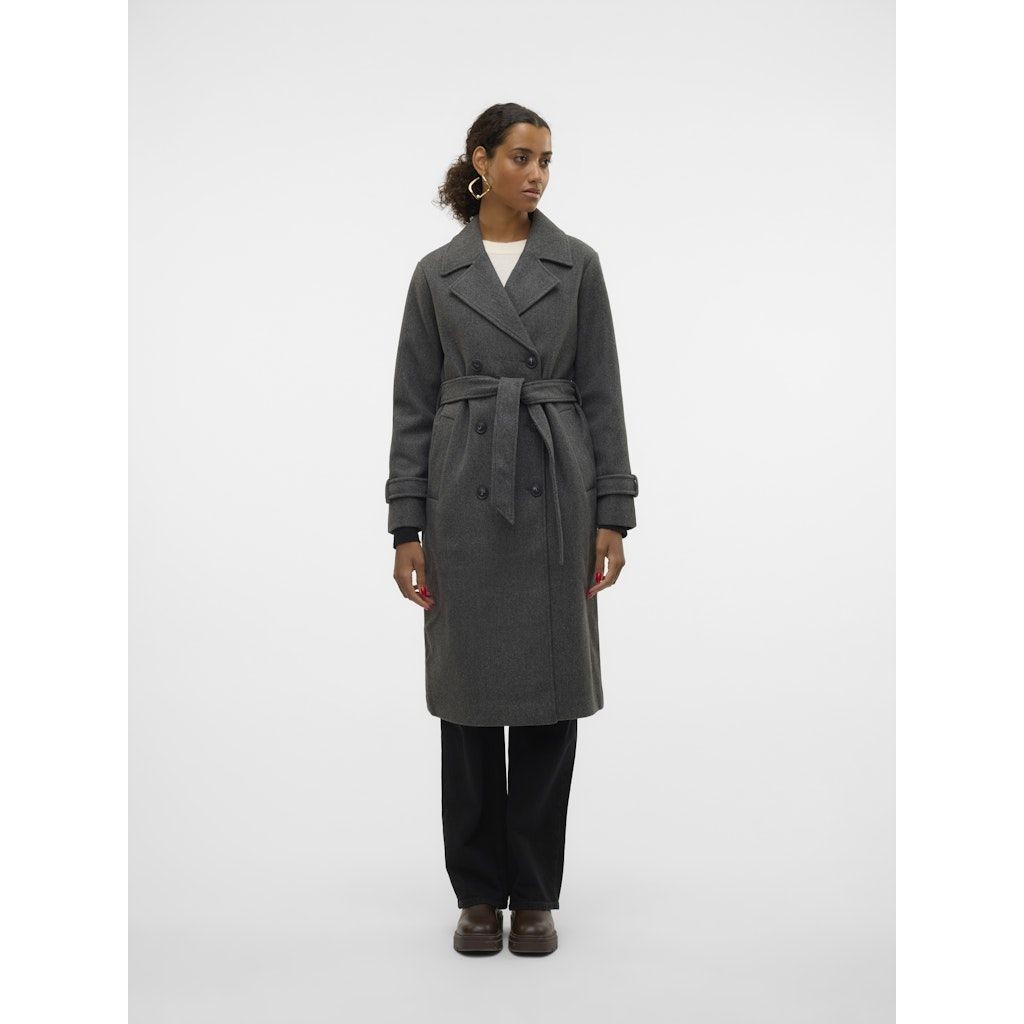 VERO MODA Paltas moterims, Pilka, Fortunevega trenchcoat 2