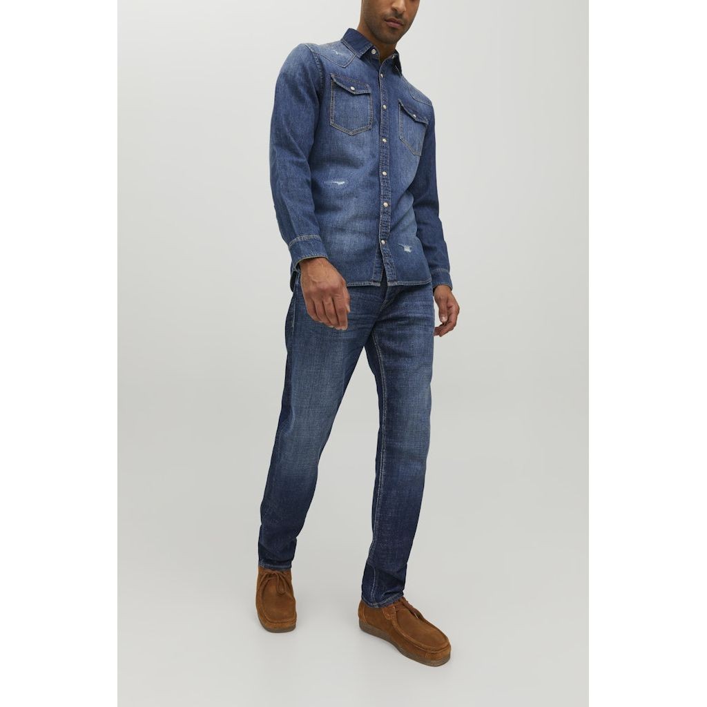 JACK & JONES Comfort džinsai vyrams, Mėlyna, JJIMIKE JJORIGINAL J 6